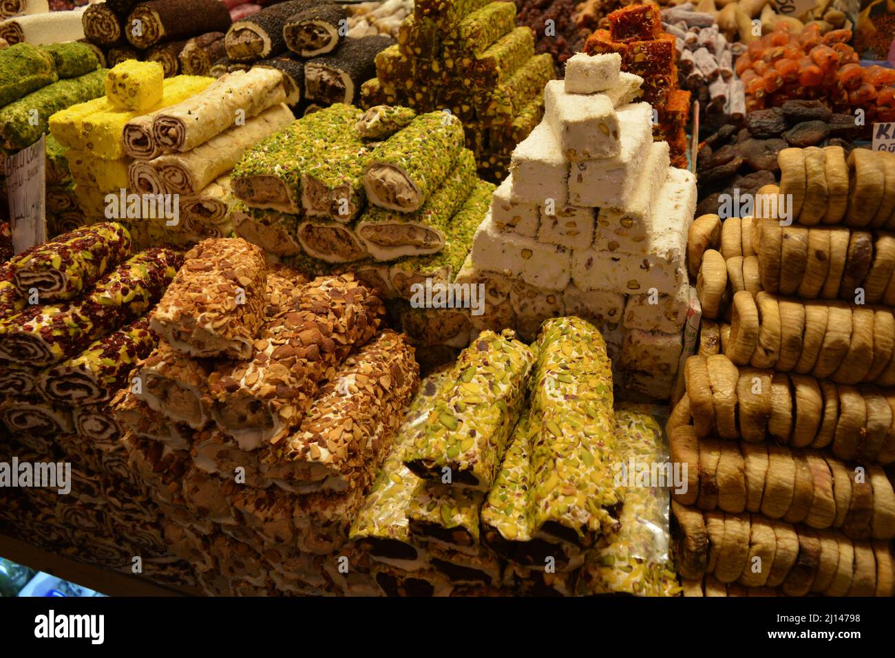 Lokum Türkisches Vergnügen Stockfoto