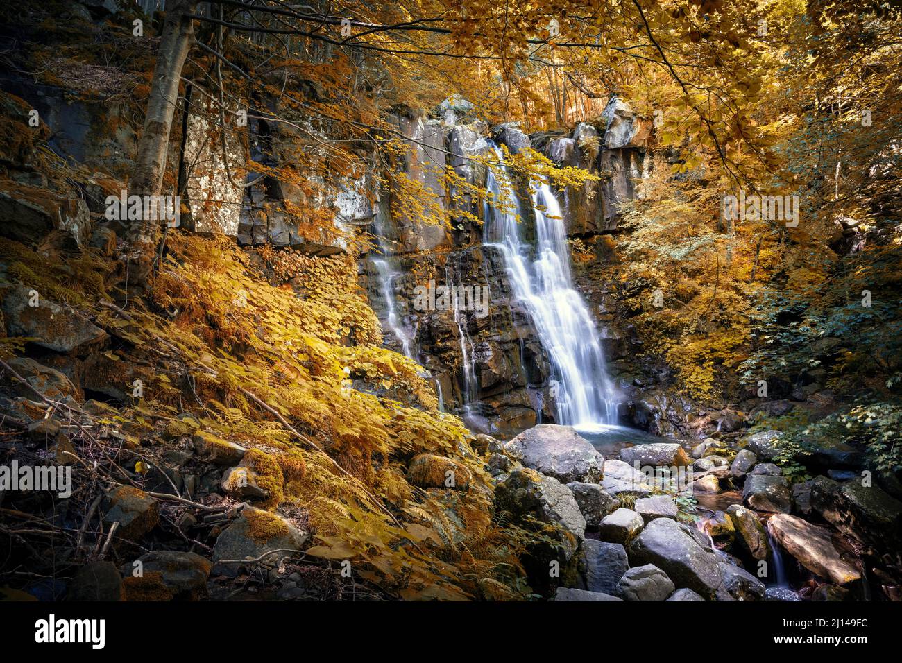 Dardagna Wasserfall Stockfoto