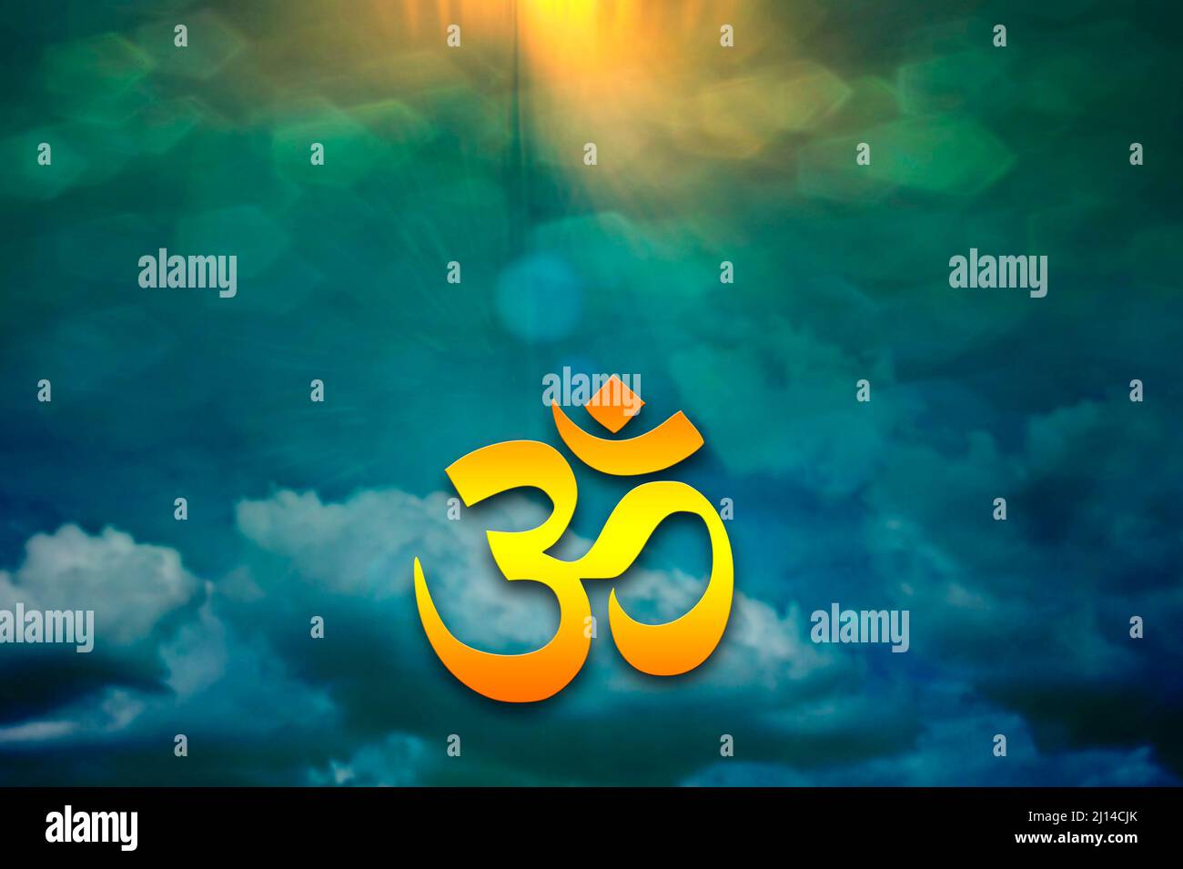 Symbol für OM Stockfoto