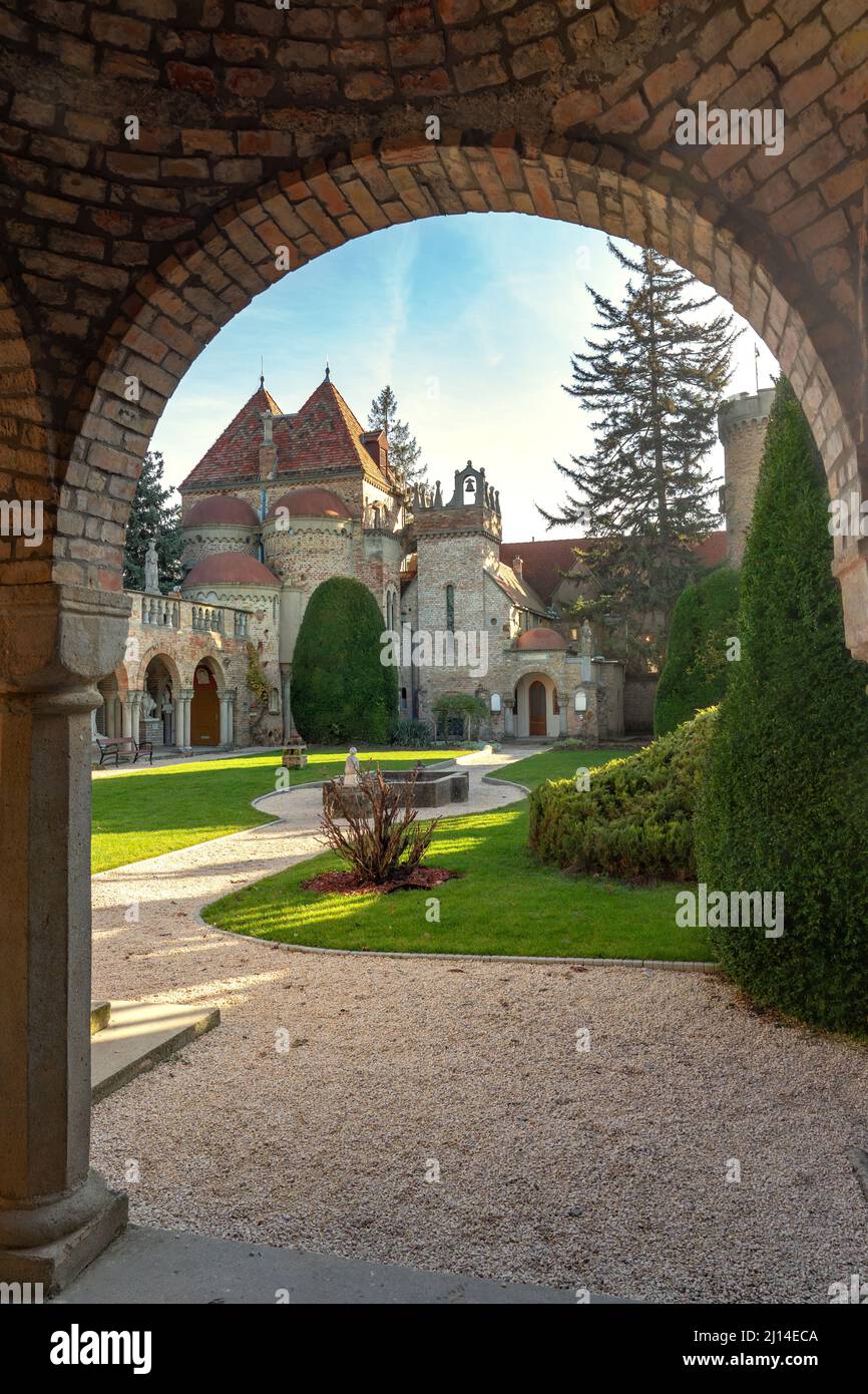 Schöne Bory var Schloss in Szekesfehervar Ungarn. Stockfoto