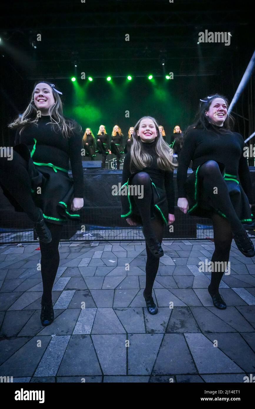 O'Brien School of Irish Dance, CelticFest Vancouver, British Columbia, Kanada Stockfoto