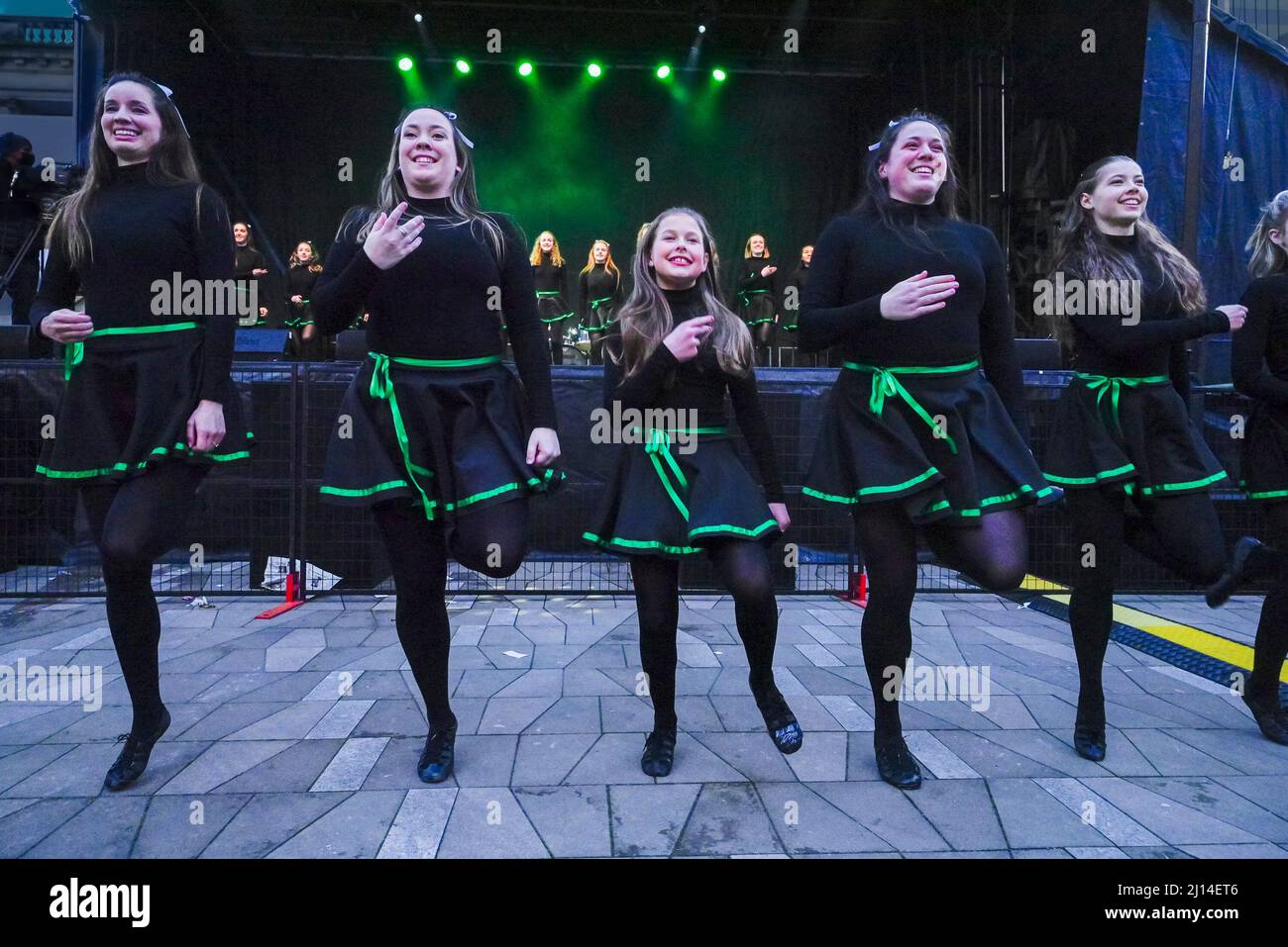 O'Brien School of Irish Dance, CelticFest Vancouver, British Columbia, Kanada Stockfoto
