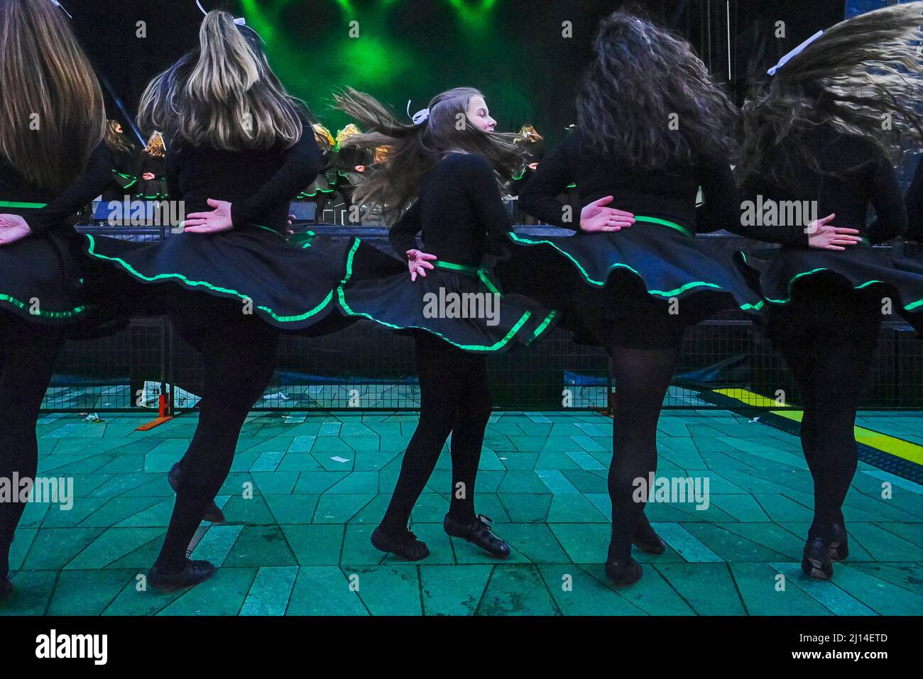 O'Brien School of Irish Dance, CelticFest Vancouver, British Columbia, Kanada Stockfoto