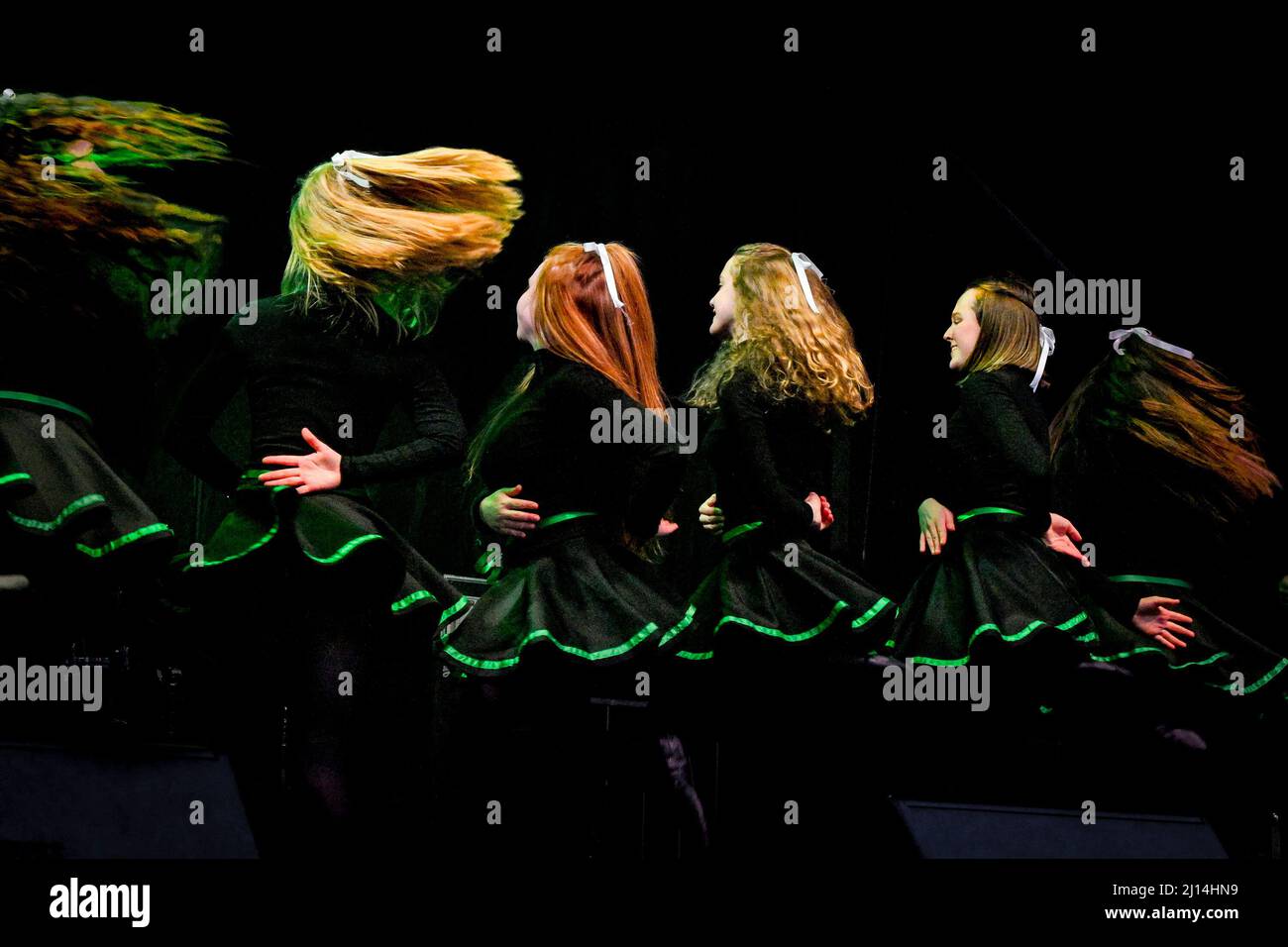 O'Brien School of Irish Dance, CelticFest Vancouver, British Columbia, Kanada Stockfoto