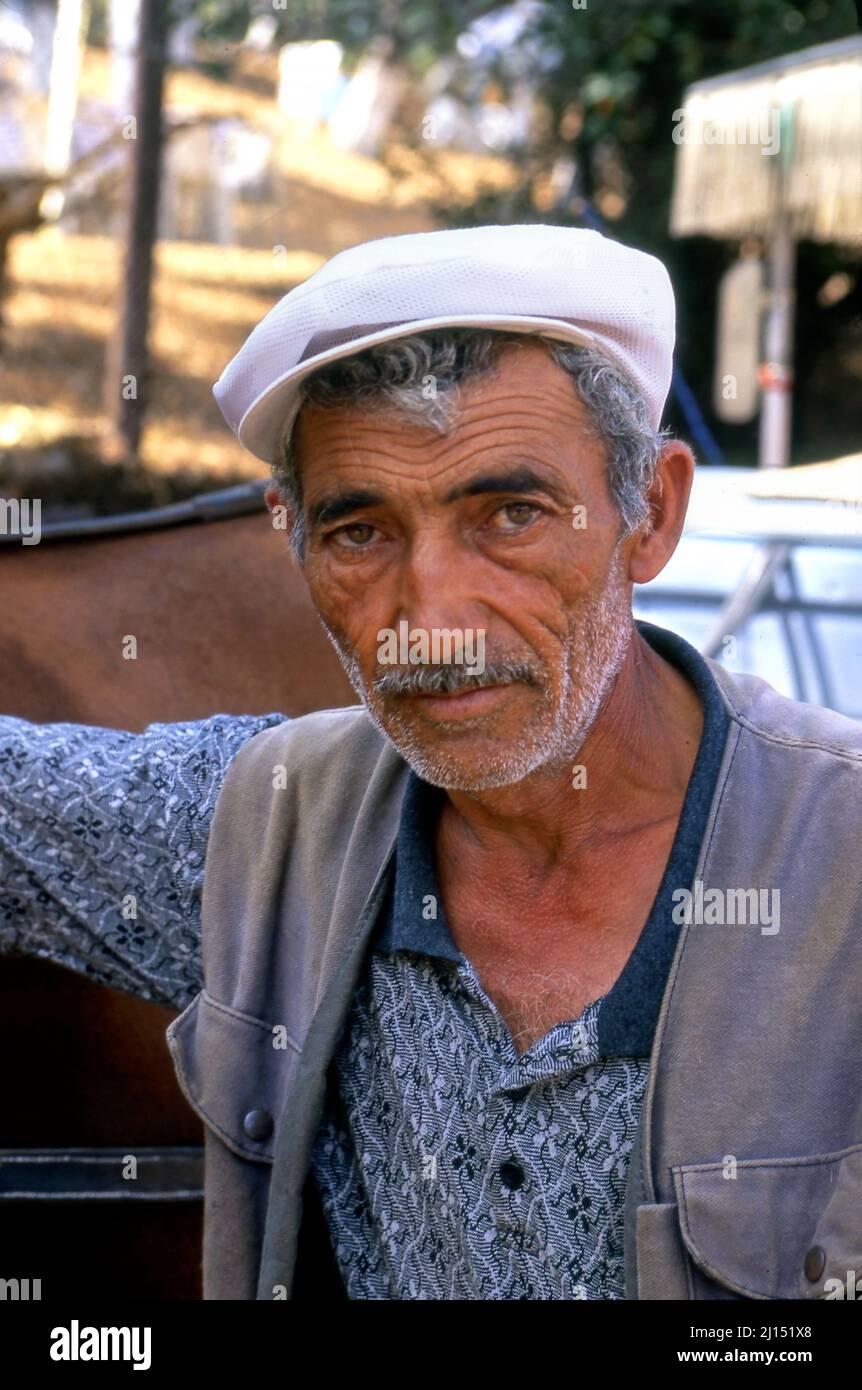Porträt eines Mannes in Istanbul, Türkei Stockfoto
