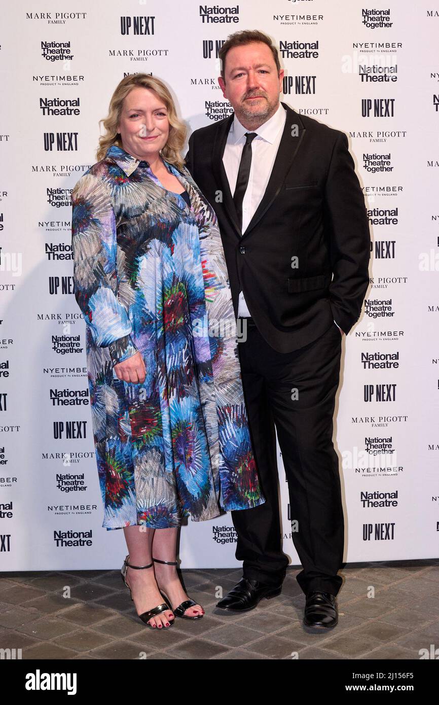 London, Vereinigtes Königreich . 22 März, 2022 . Claire Russhbrook, Daniel Ryan bei der National Theatre Up Next Gala im National Theatre Southbank Credit: Alan D West/Alamy Live News Stockfoto