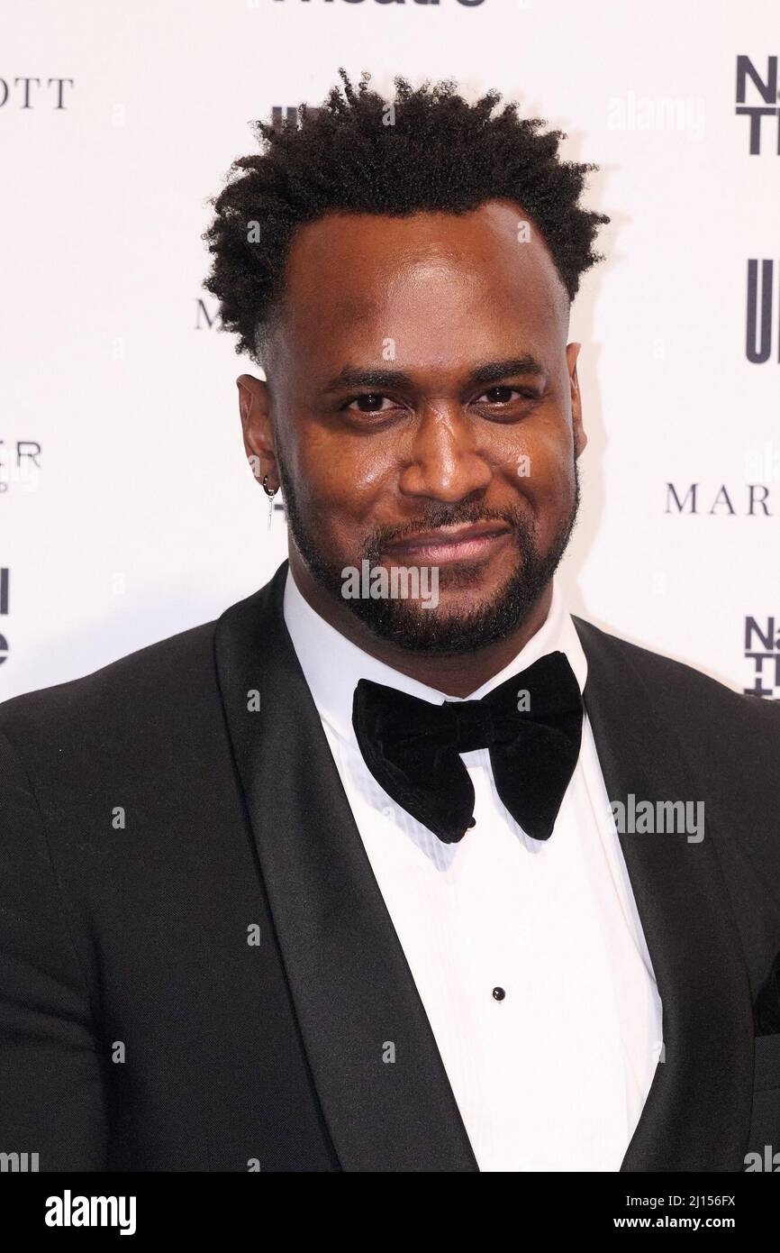 London, Vereinigtes Königreich . 22 März, 2022 . Kadiff Kirwan bei der National Theatre Up Next Gala im National Theatre Southbank Credit: Alan D West/Alamy Live News Stockfoto
