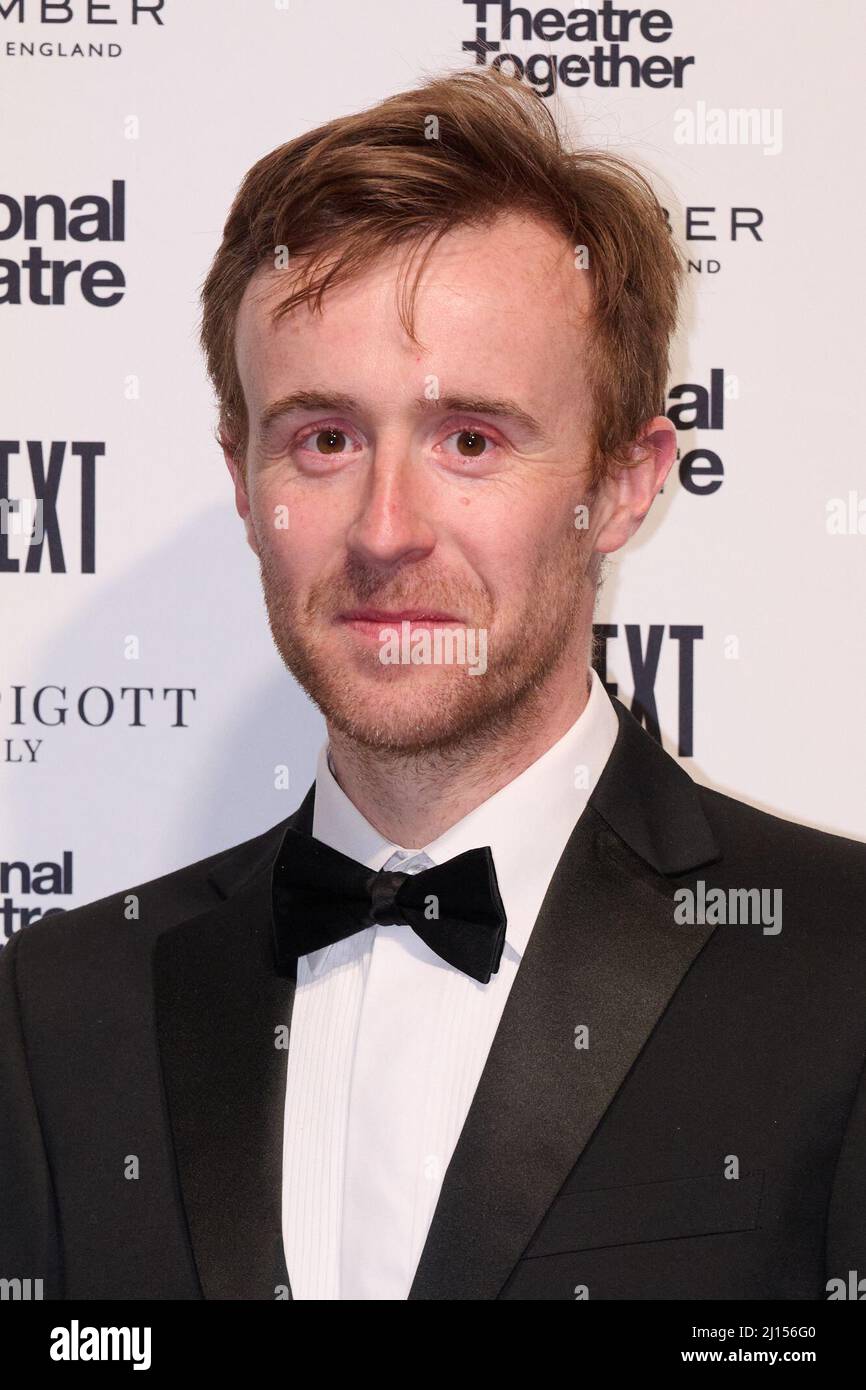 London, Vereinigtes Königreich . 22 März, 2022 . John Heffernan bei der National Theatre Up Next Gala im National Theatre Southbank Credit: Alan D West/Alamy Live News Stockfoto