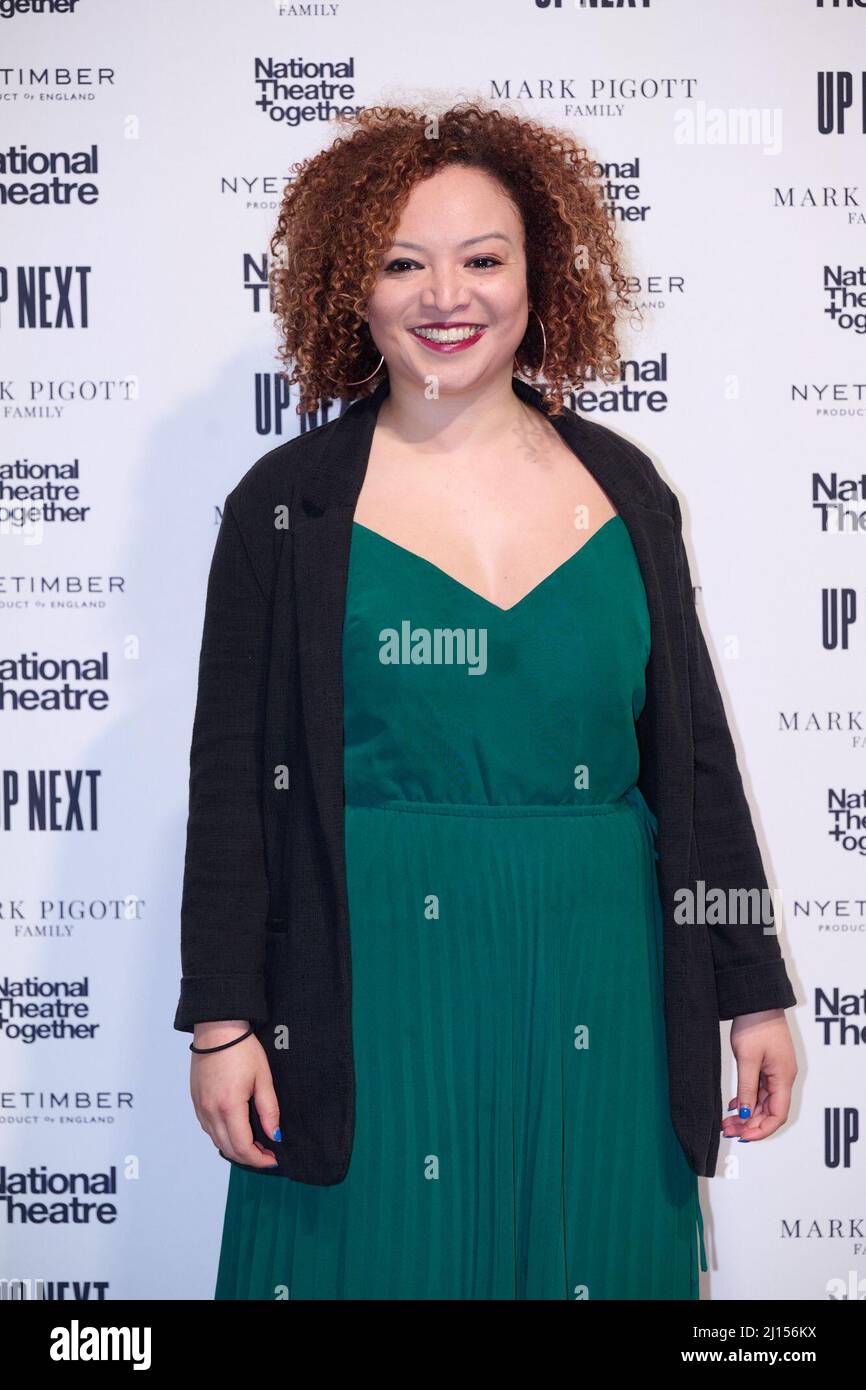 London, Vereinigtes Königreich . 22 März, 2022 . Lynette Linton bei der National Theatre Up Next Gala im National Theatre Southbank Credit: Alan D West/Alamy Live News Stockfoto