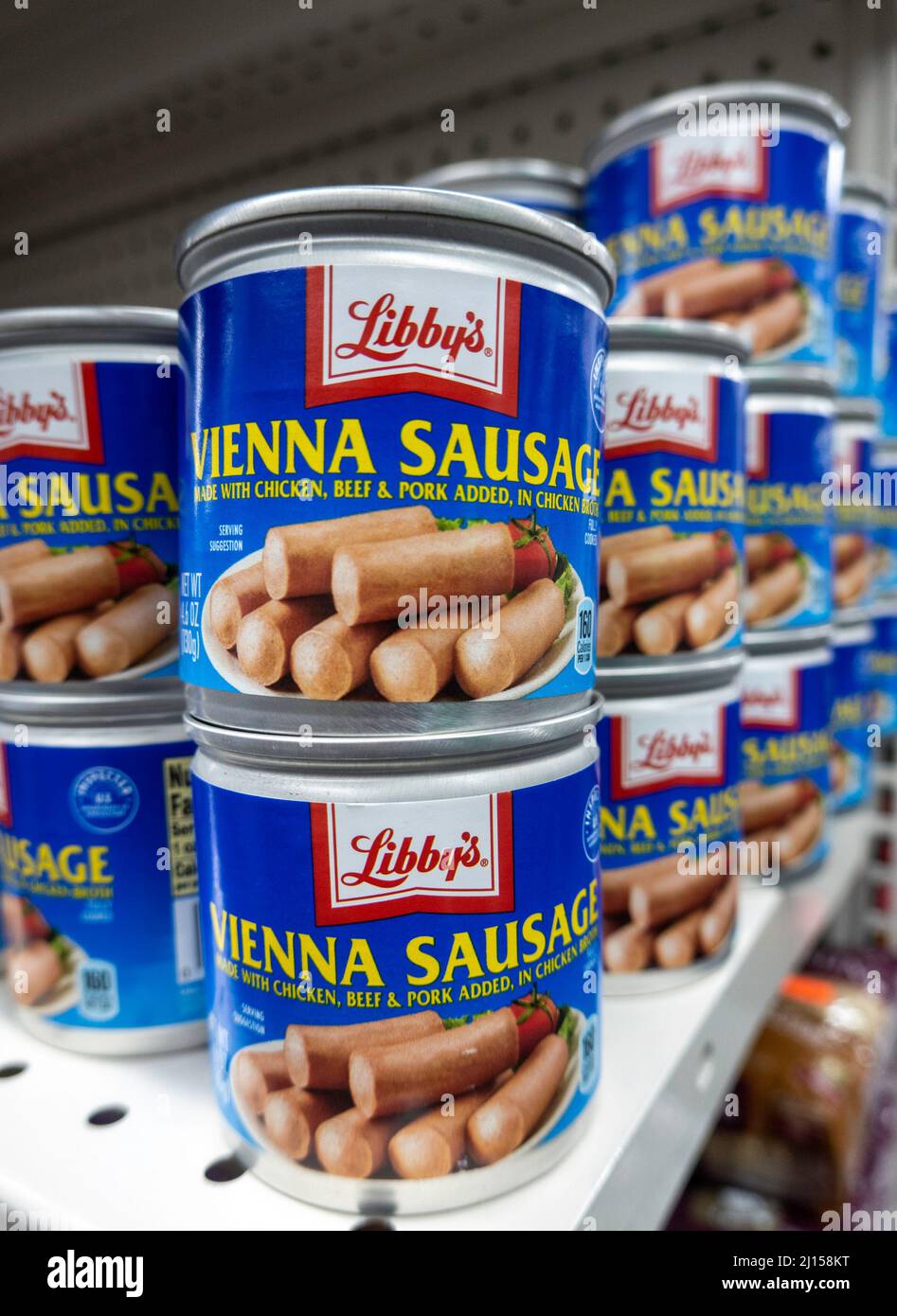 Libby's Vienna Sausage in den Vereinigten Staaten zu verkaufen 2022 Stockfoto