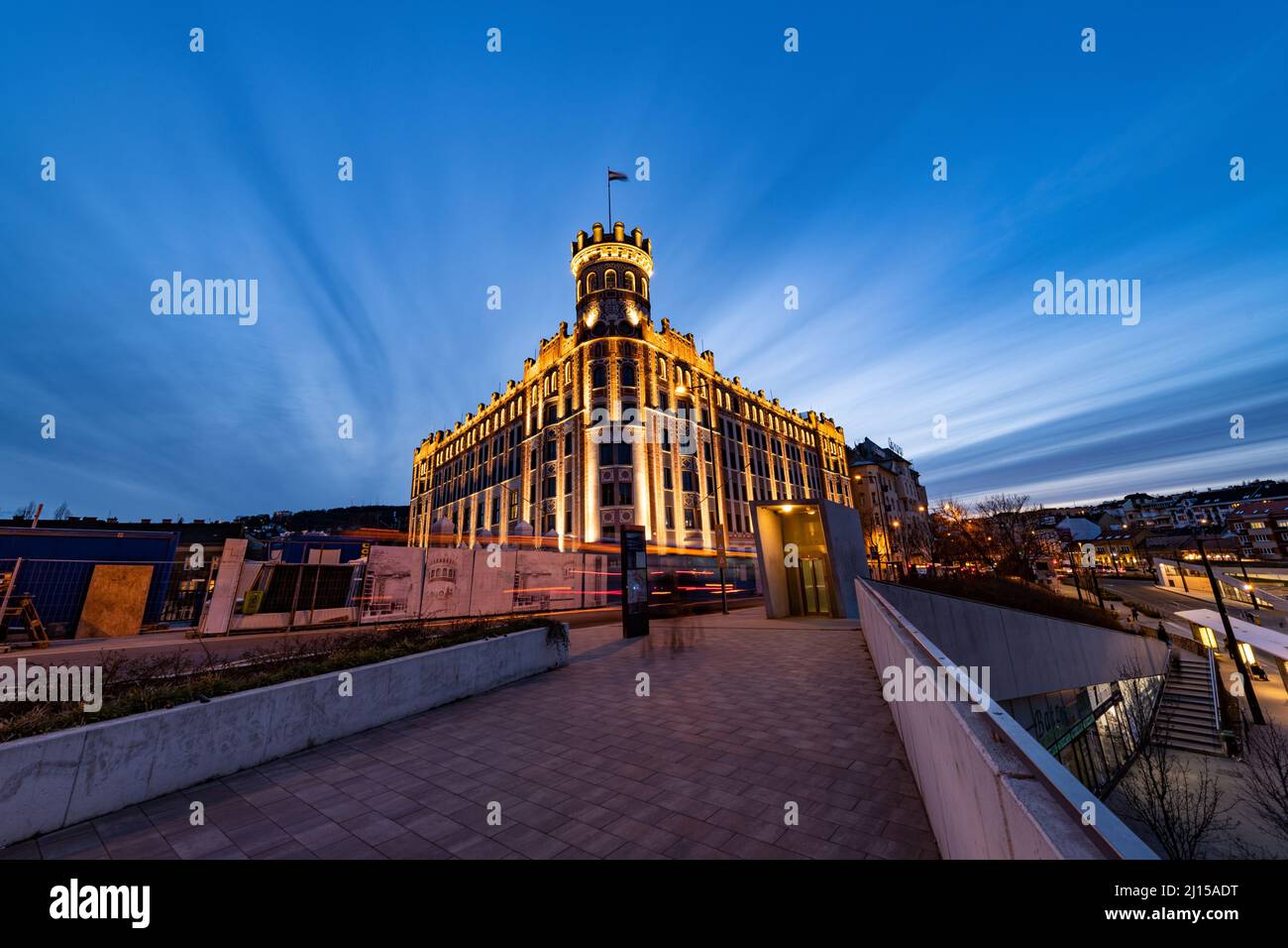 Das Geld-Museum in Budapest, das ehemalige Gebäude des "Postpalastes" Stockfoto