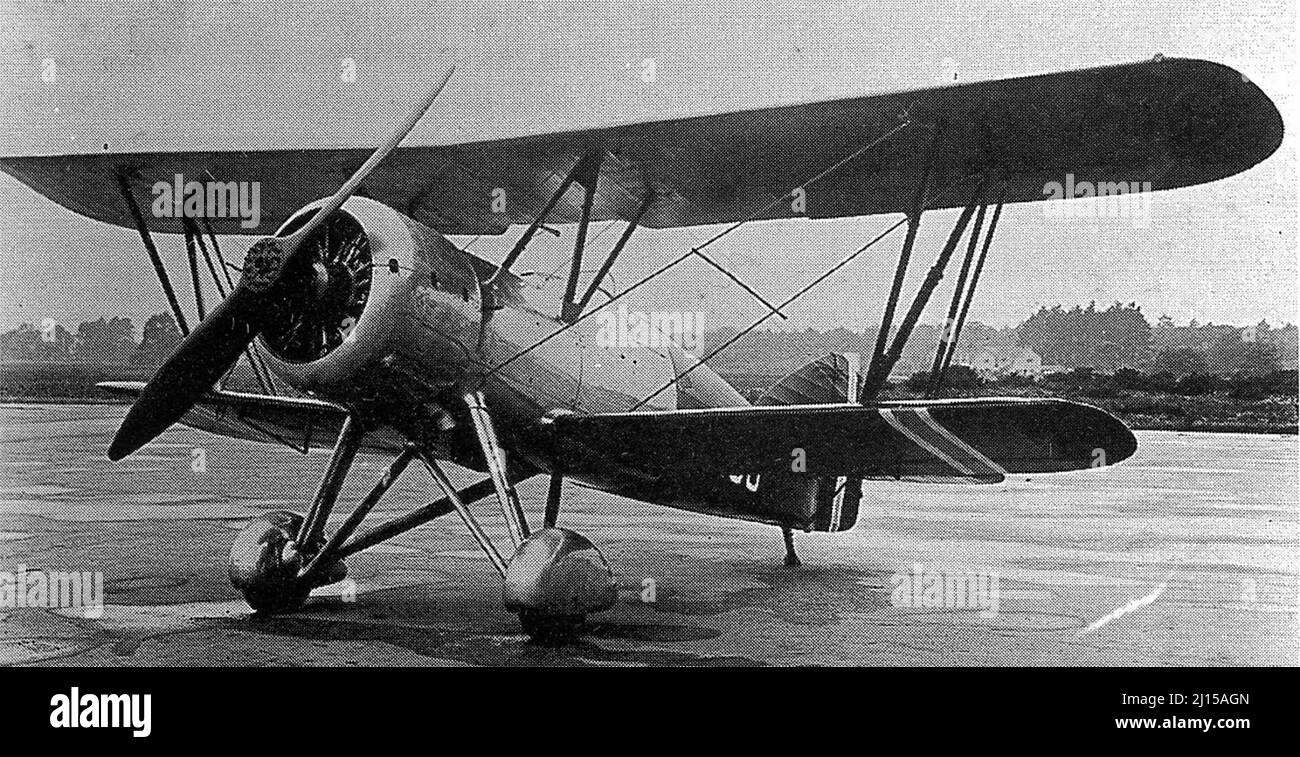 Armstrong Whitworth Scimitar. Einer von vier für die norwegische Armee Air Services, September 1935 Stockfoto