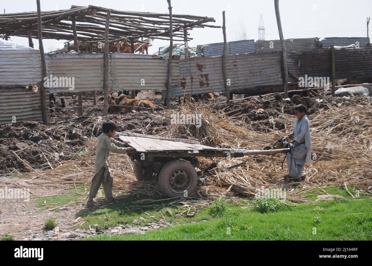 ISLAMABAD, CAPTAL, Pakistan. 22. März 2022. Der Weltwassertag wird auf der ganzen Welt, einschließlich Pakistan, gefeiert. Jedes Jahr, um die Bedeutung des Wassers hervorzuheben. Der Tag begann 1992 auf Empfehlung der Konferenz der Vereinten Nationen über „Umwelt und Entwicklung“ in Rio de Janeiro, Brasilien. Seitdem wird der Tag seit 1993 jedes Jahr am 22. März beobachtet. (Bild: © Raja Imran/Pacific Press via ZUMA Press Wire) Stockfoto