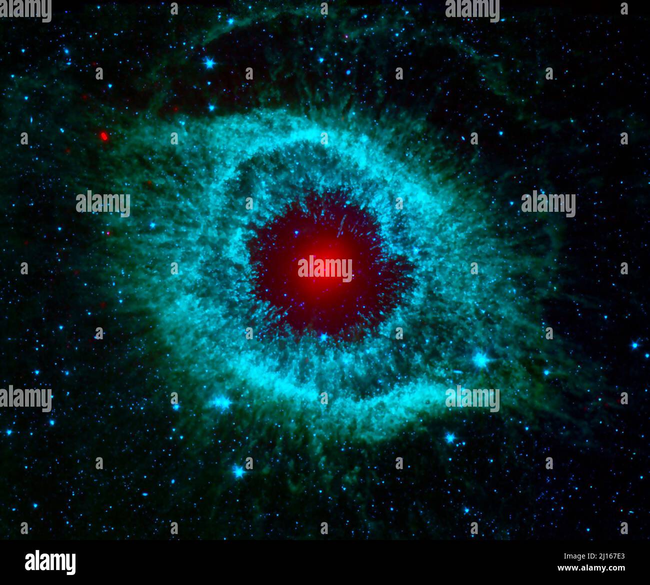 Galaxy Red Eye. Einige Elemente dieses Bildes wurden von der NASA eingerichtet Stockfoto