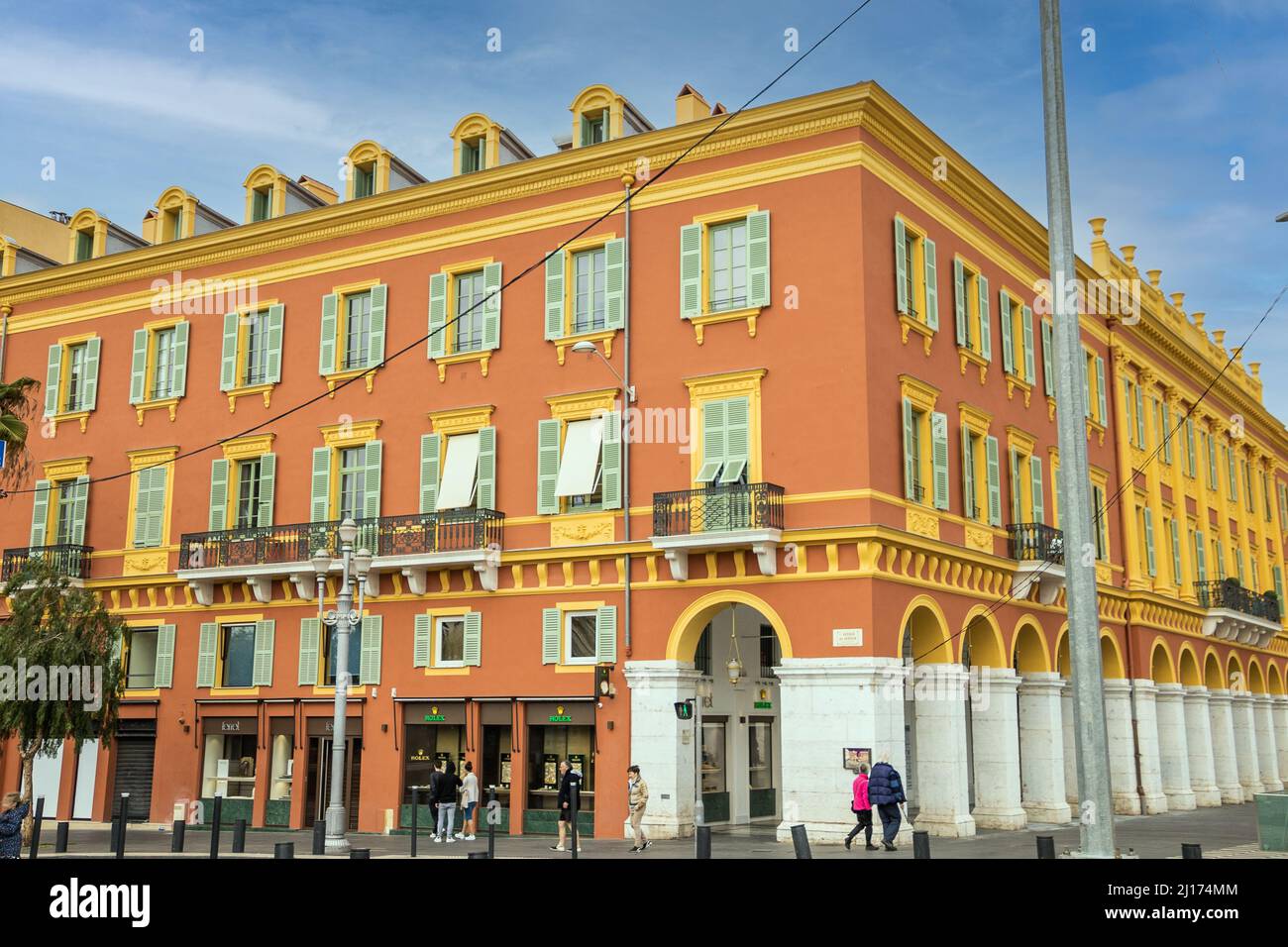 Place massena in Nizza in frankreich Stockfoto
