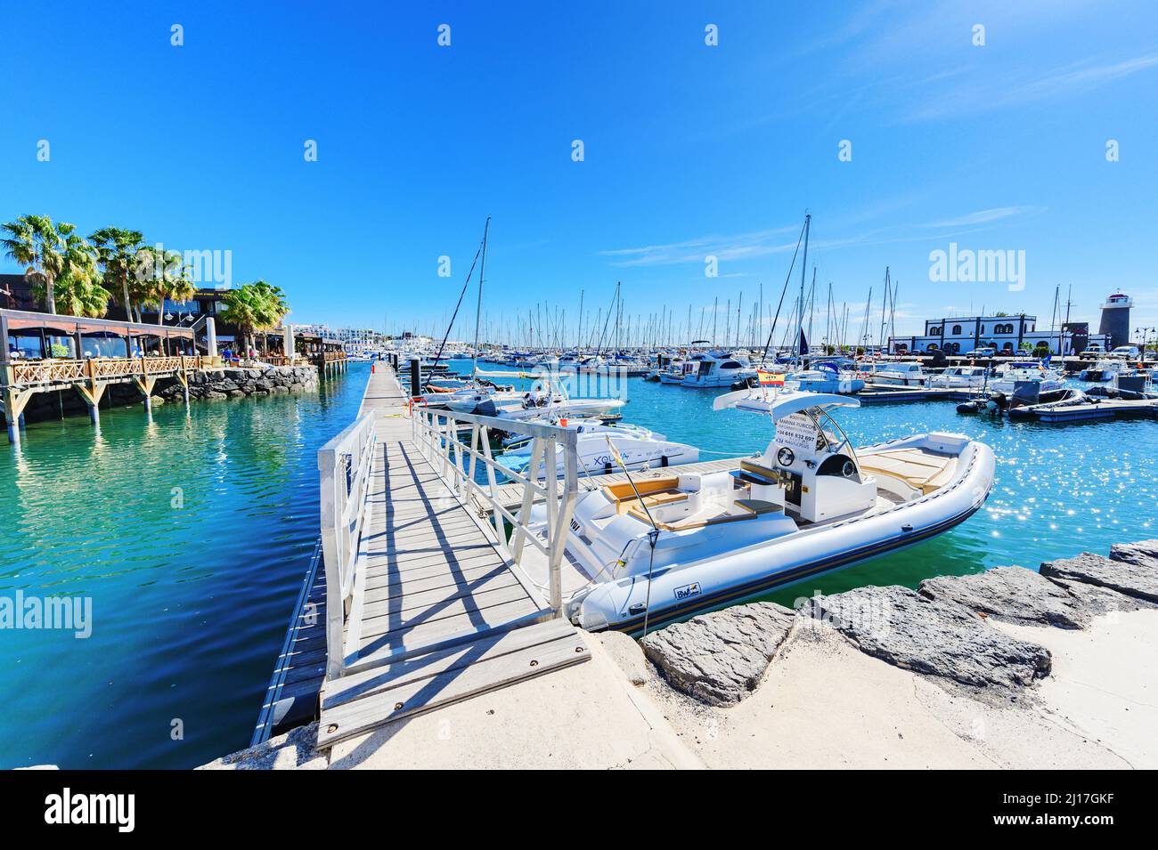 Marina Rubicon, Playa Blanca, Lanzarote Stockfoto