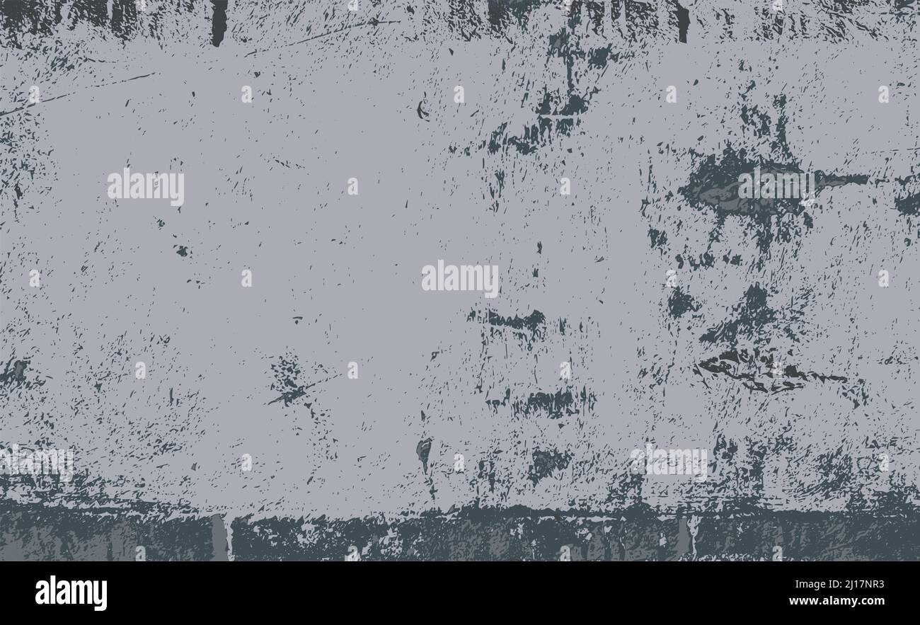 Betonwand mit Zementmörtel abstrakter Hintergrund, Vektor gebeizt Stock Vektor
