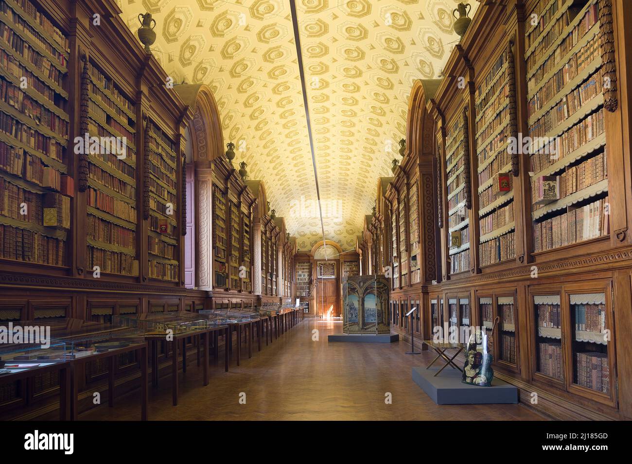 Palatin-Bibliothek im Palazzo della Pilotta, Parma, Italien. Stockfoto