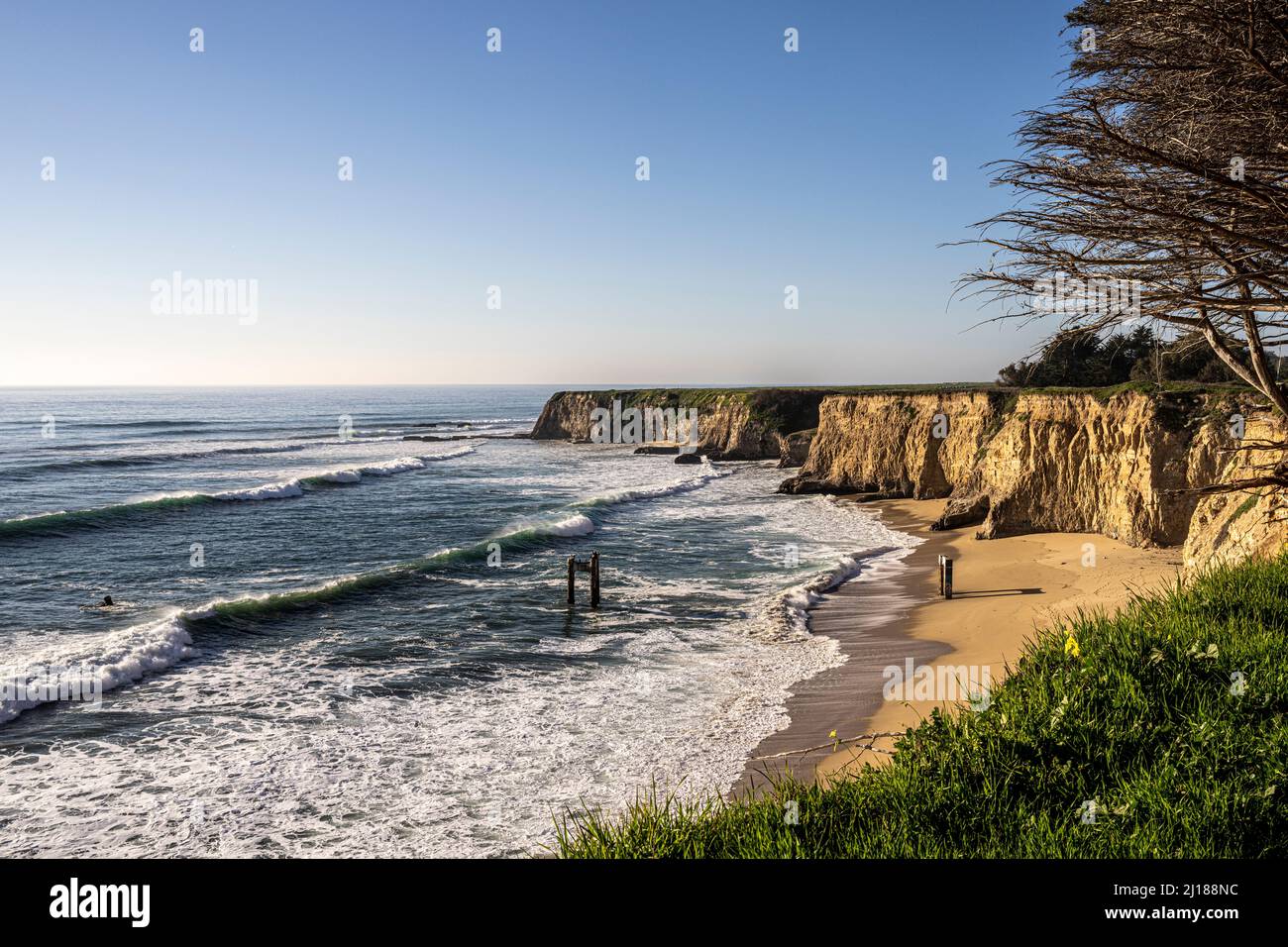 kalifornische Küste bei davenport Stockfoto