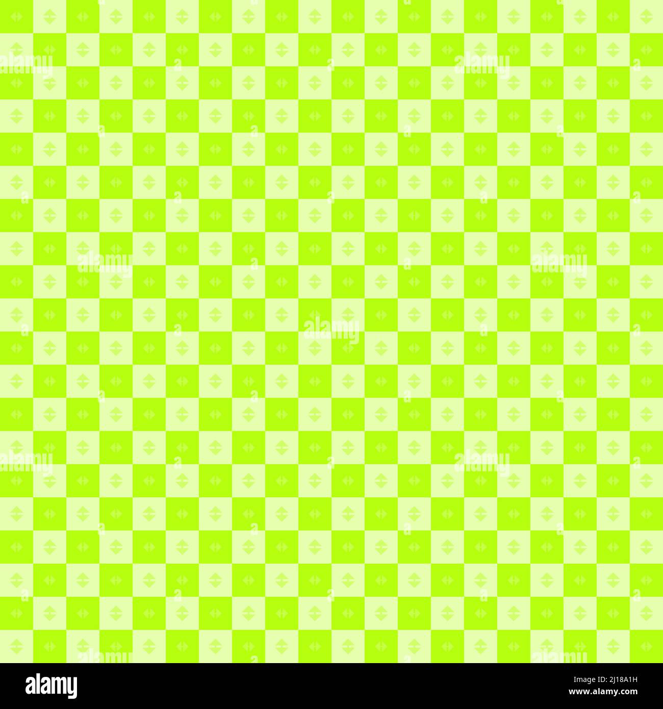 Plaid Stoff Textil Polka dot grün quadratisch Symbol Element Dekoration Muster nahtlos abstrakt Hintergrund Tapete Vektor Illustration Stock Vektor
