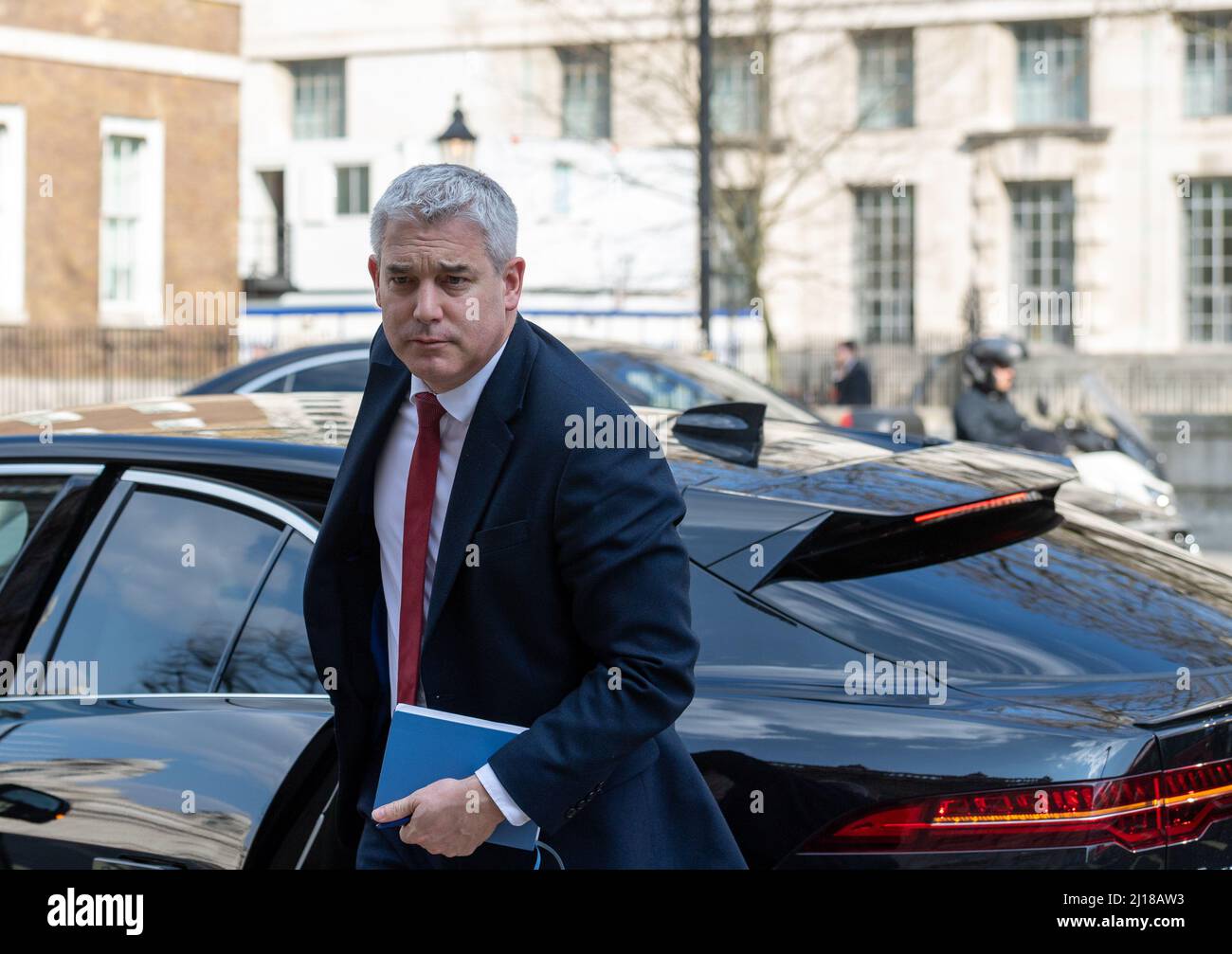 London, Großbritannien. 23. März 2022. Stephen Barclay MP, Downing Street Chief of Staff, trifft im Kabinett London ein.Quelle: Ian Davidson/Alamy Live News Stockfoto