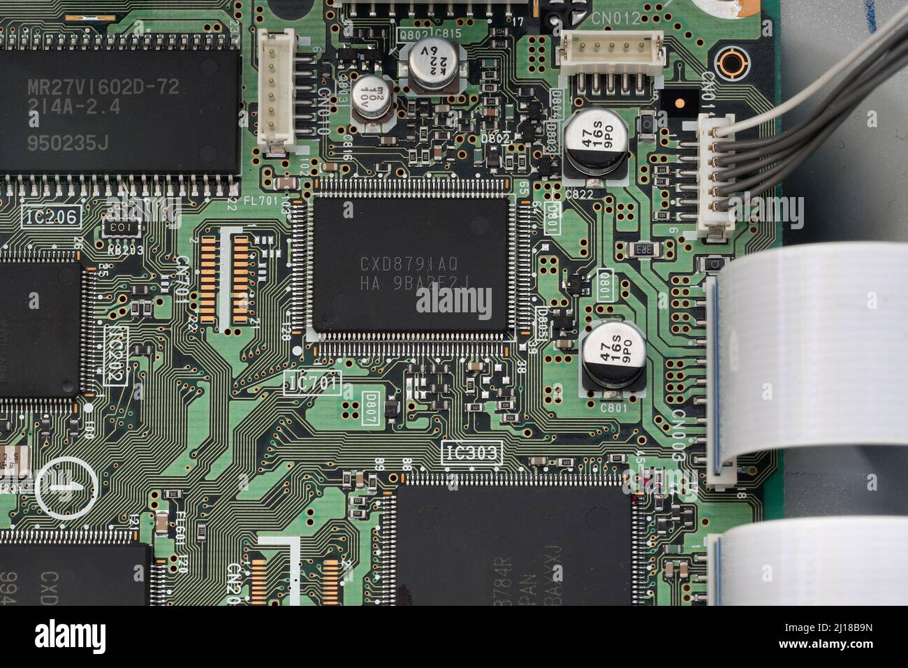 Elektronikplatine Stockfoto