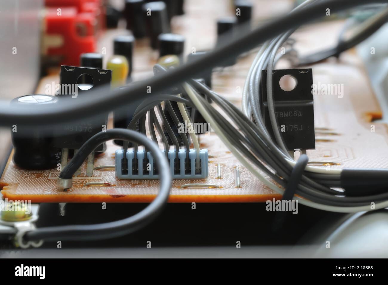 Kabel und Stecker Stockfoto