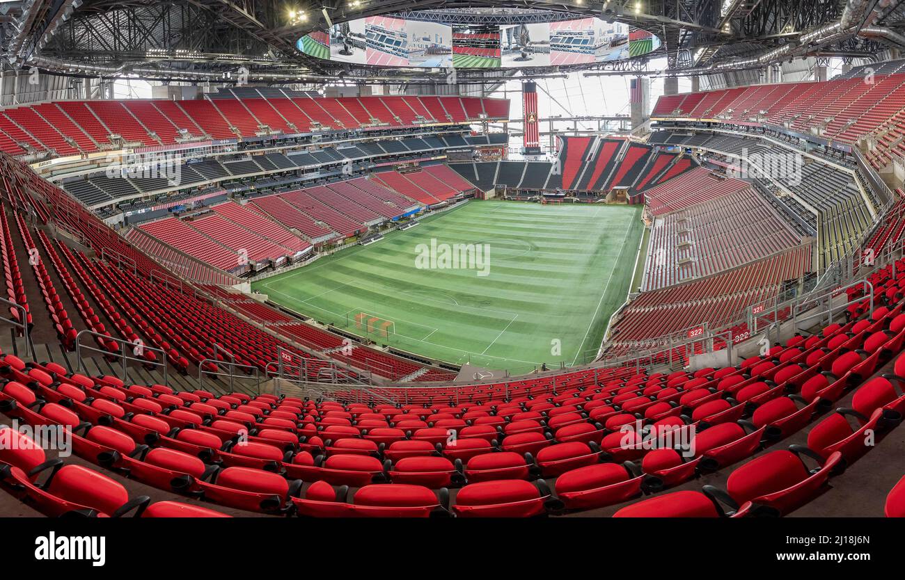 Mercedes-Benz Stadium, Atlanta, Georgia, USA Stockfoto