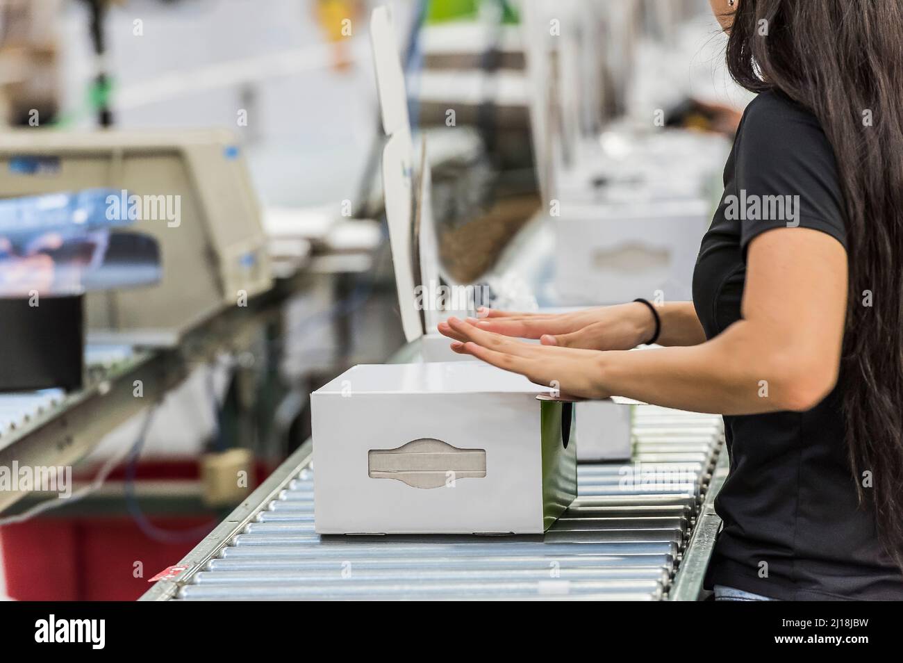 Lagerverpackungsbereich Stockfoto