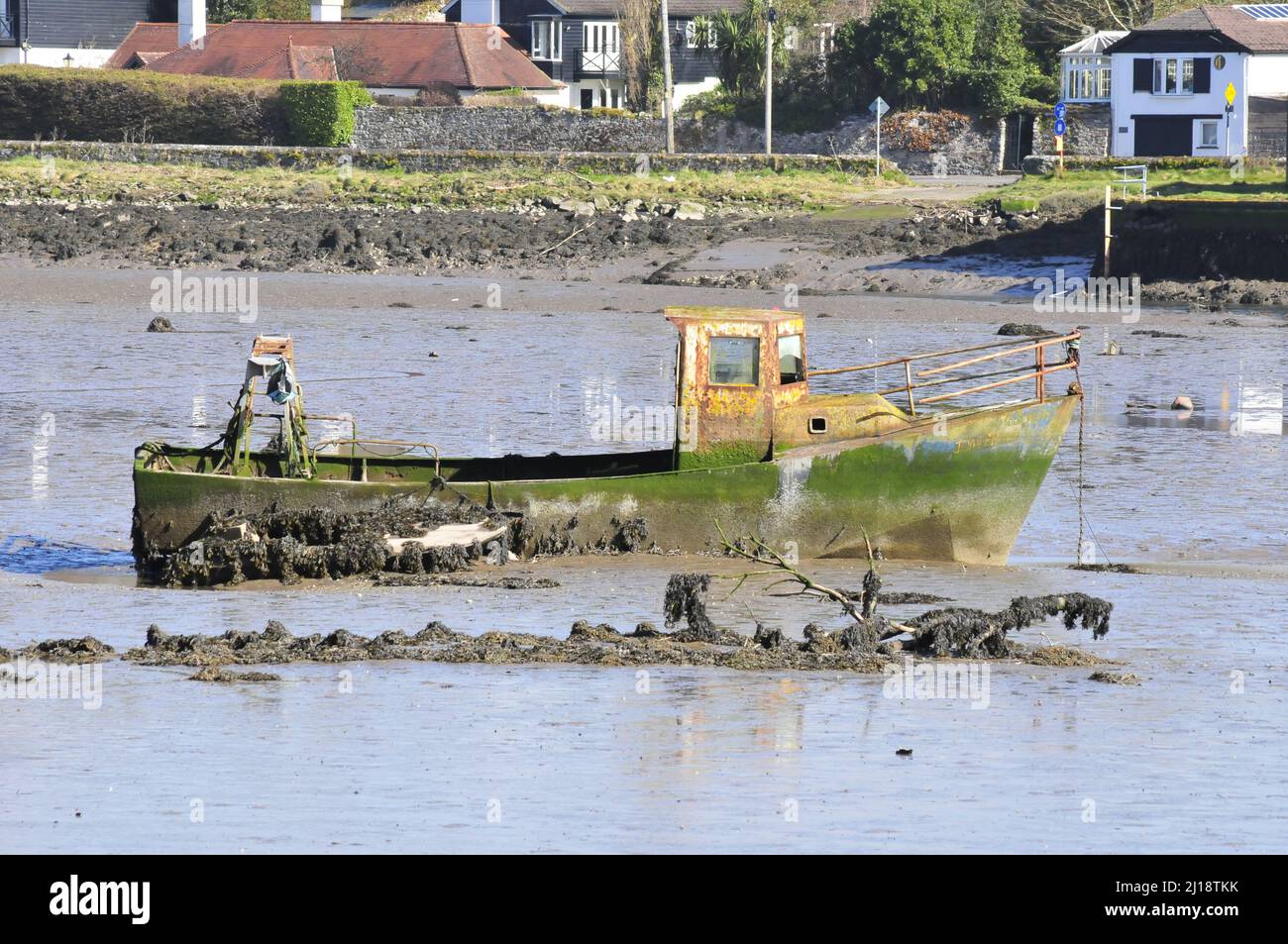 Verlassene Fischerboot Stockfoto