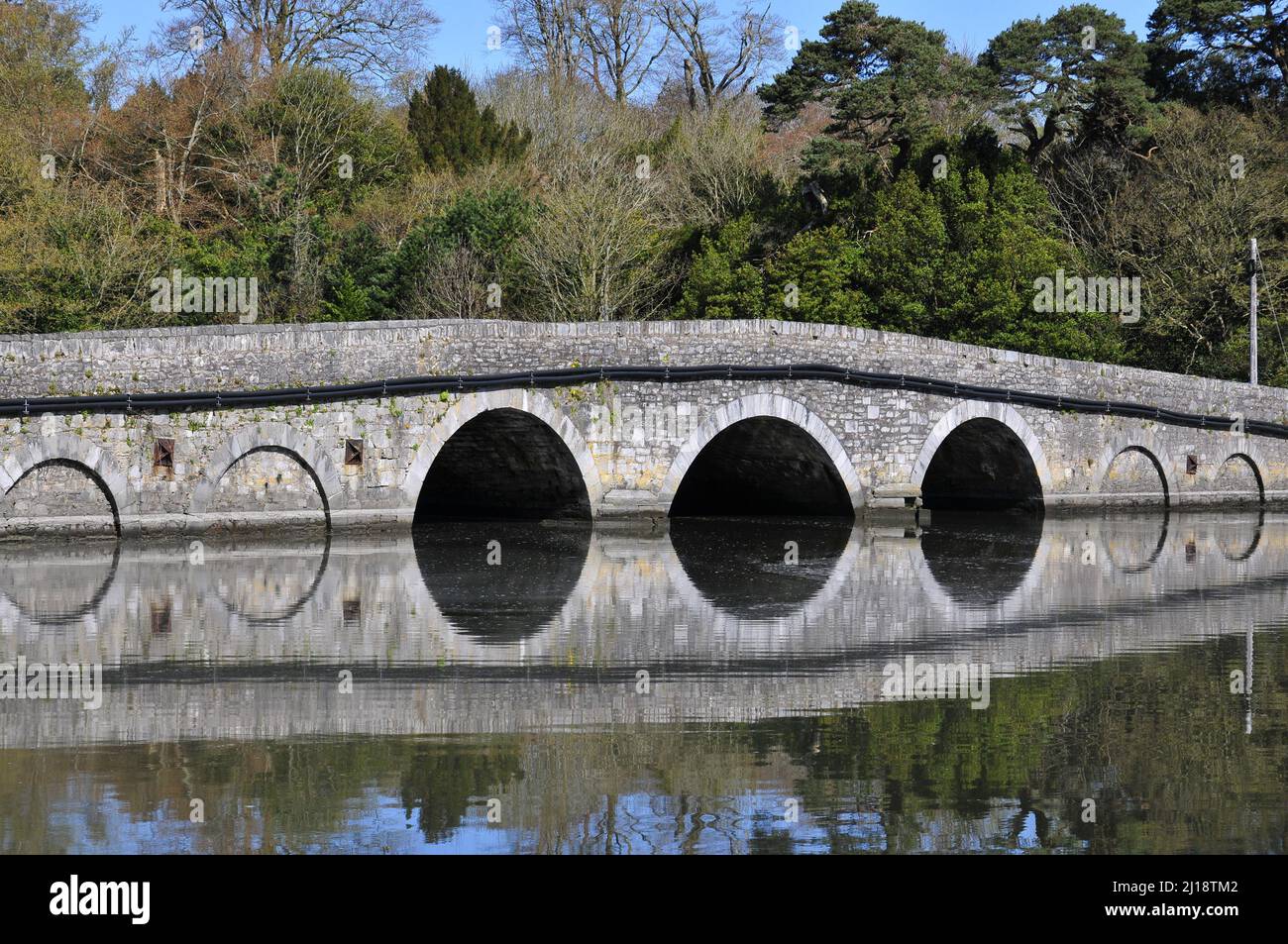 Brücke zwischen Fota Insel und Great Island in Cork County Irland. Stockfoto