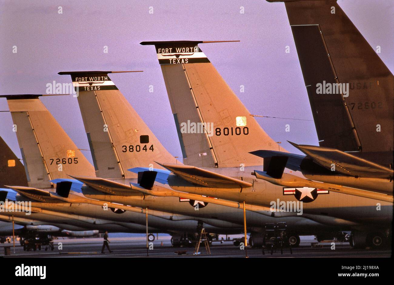 Boeing KC-135 Stratotanker Luft-Luft-Betankungsflugzeug. Stockfoto