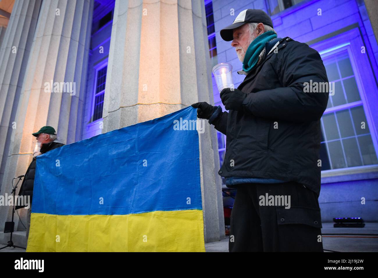 Pro-Ukrainedemonstration ,KK,,,m b dyr,,,,m ,,, Stockfoto
