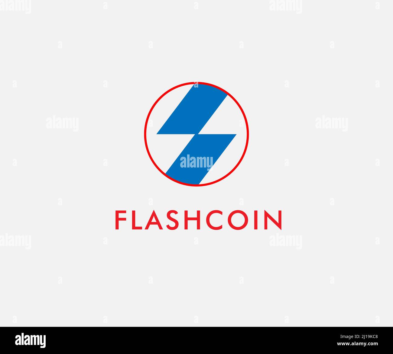 Flash-Symbol isoliert Kreis Logo-Design, verwendbares Logo-Design für Krypta. Mining.coin Stock Vektor