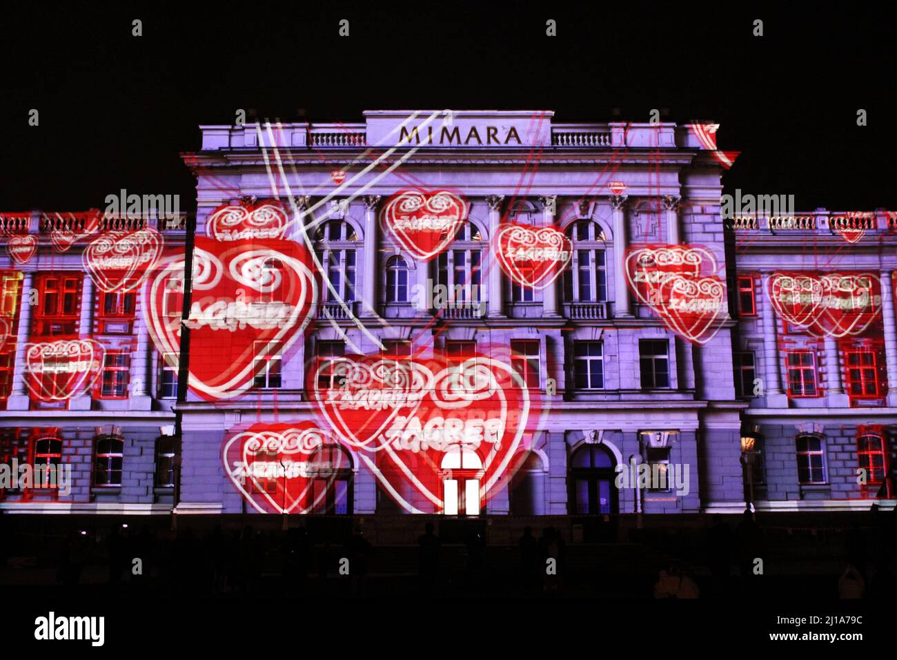 Festival of Lights 2022., Zagreb, Kroatien Stockfoto