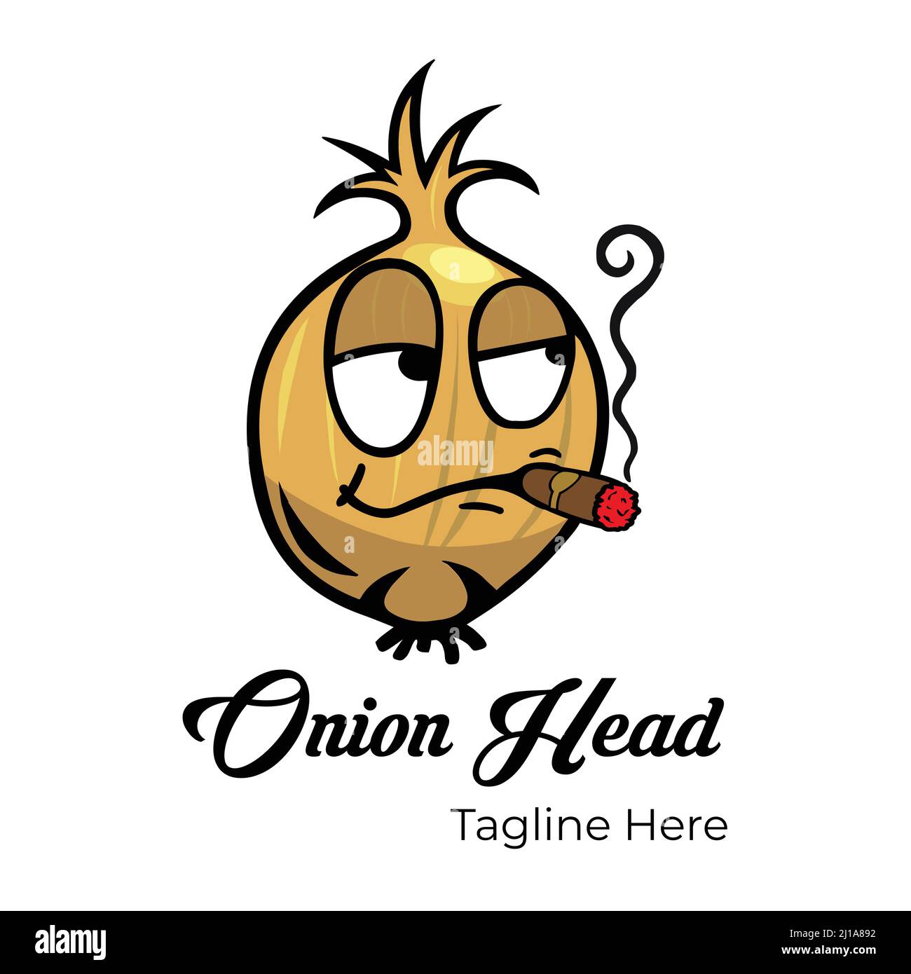 Frisches Zwiebelkopf Logo, Aufkleber Design leckere Gemüse Symbol gesunde Ernährung Konzept Vektor Illustration kostenlos zu Downloads Stock Vektor