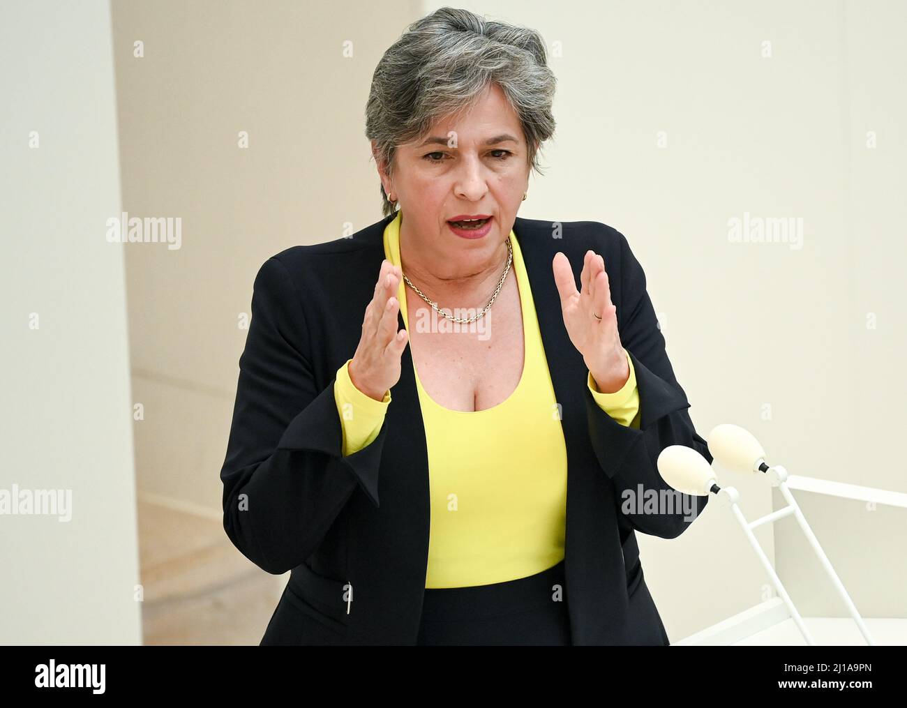 Potsdam, Deutschland. 23. März 2022. Barbara Richstein (CDU 