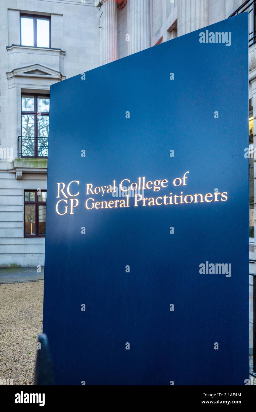 RCGP HQ - The Royal College of General Practitioners HQ, GPS College, on Euston Square Central London UK Stockfoto