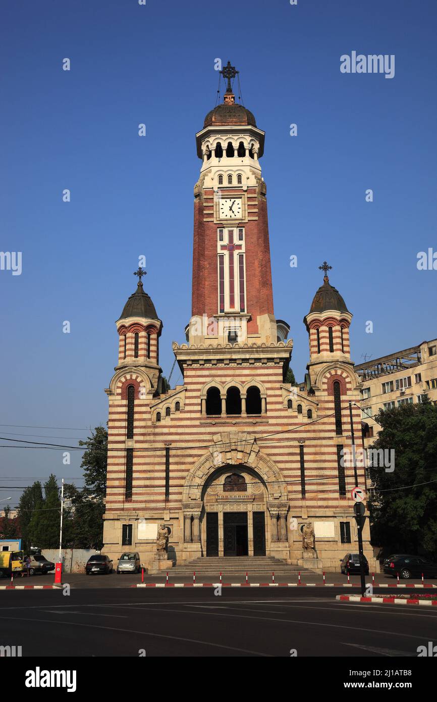 Orthodoxe Kathedrale, St. Joan Botezatorul, Ploiesti, Stadt in der Großen Walachei, Rumänien / St. Johannes der Täufer, orthodoxe Kathedrale (Aufnahmedatu Stockfoto