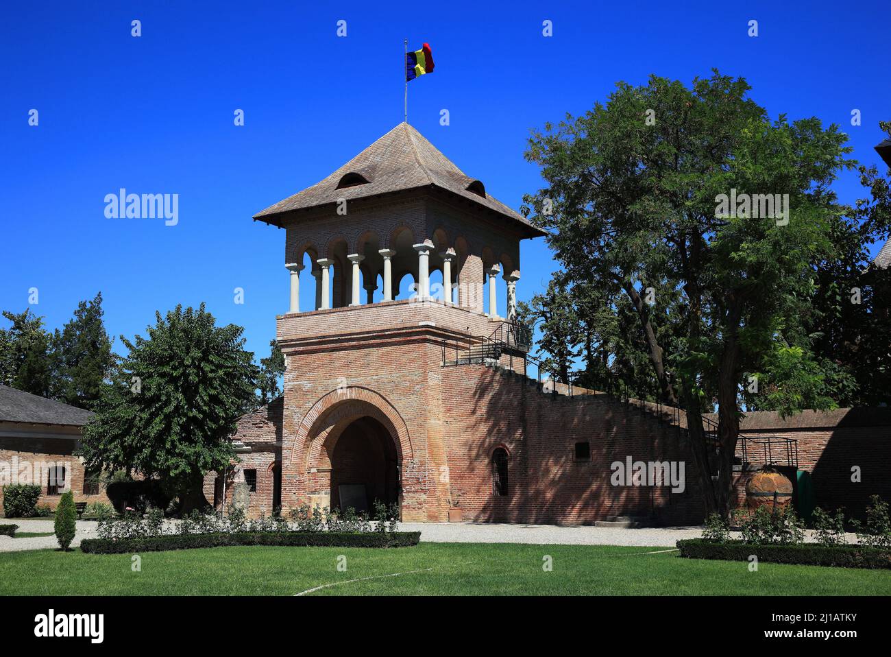 Der Mogosoaia Palast im Brancoveanu-Stil, Bukarest, Rumänien / Mogosoaia Palace, Palatul Mogosoaia, liegt etwa 10 Kilometer von Bukarest entfernt, Stockfoto