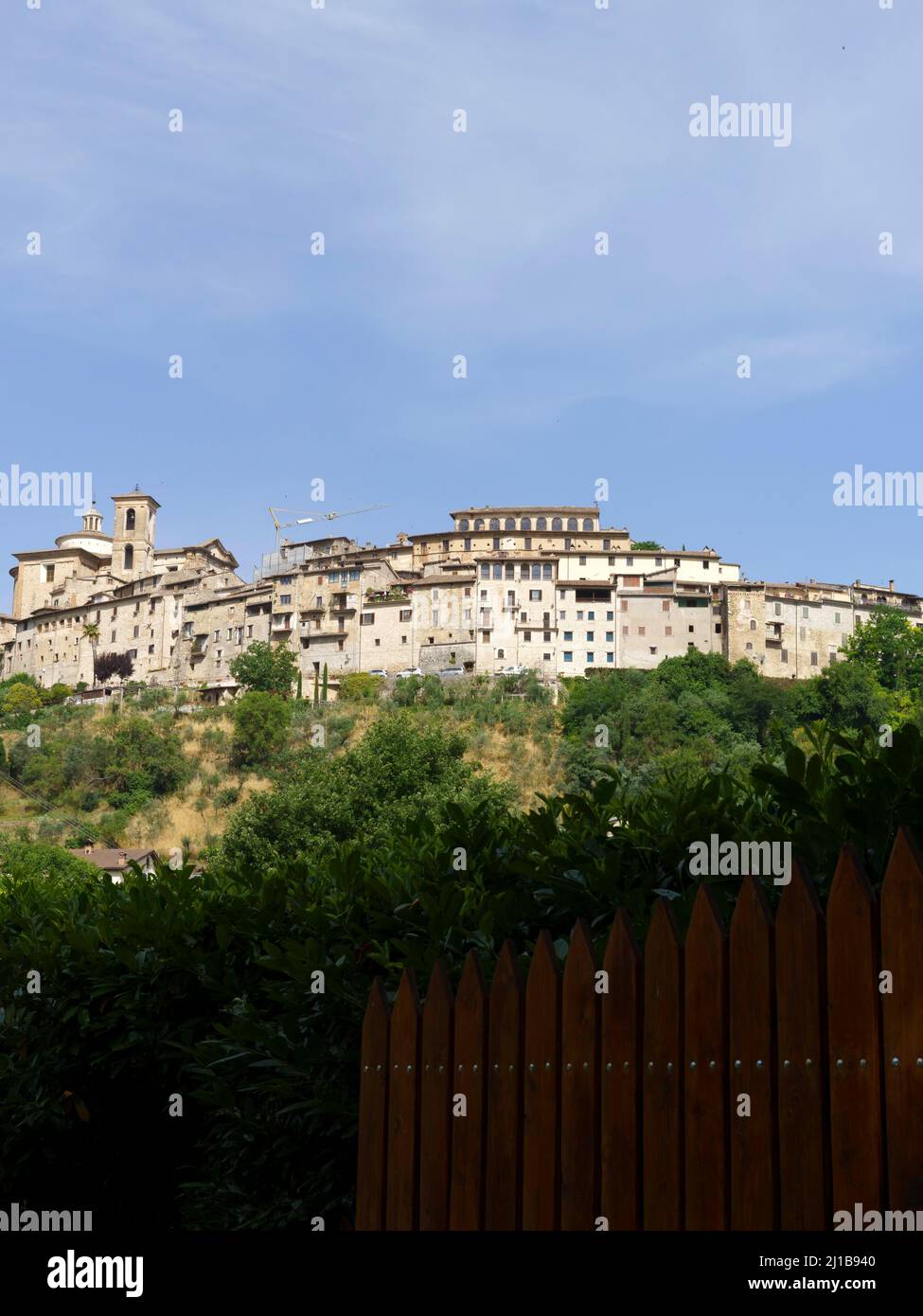 Ansicht von Contigliano, Altstadt in der Provinz Rieti, Latium, Italien Stockfoto