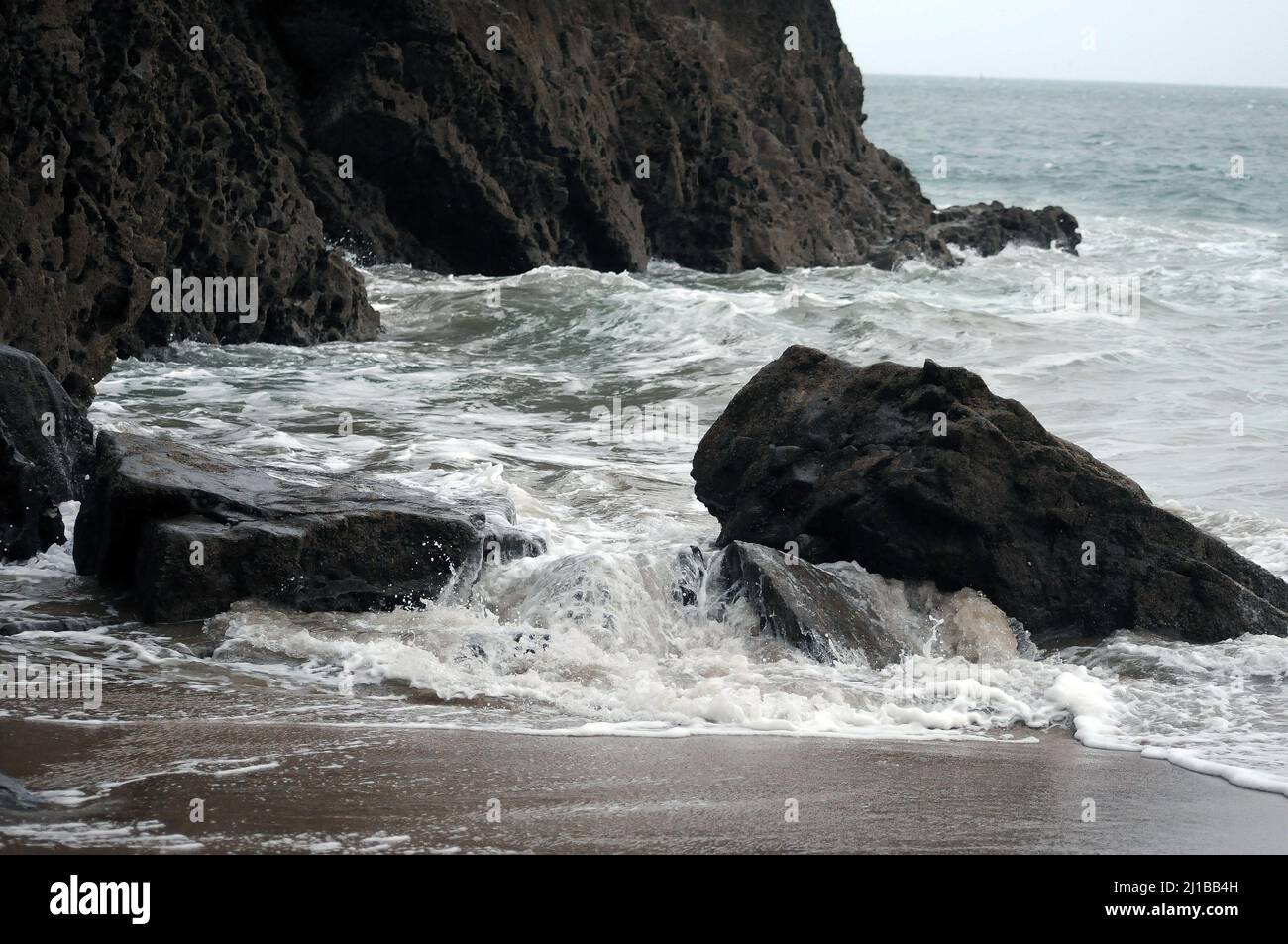 St. Catherine's Island, South Beach, Tenby. Stockfoto