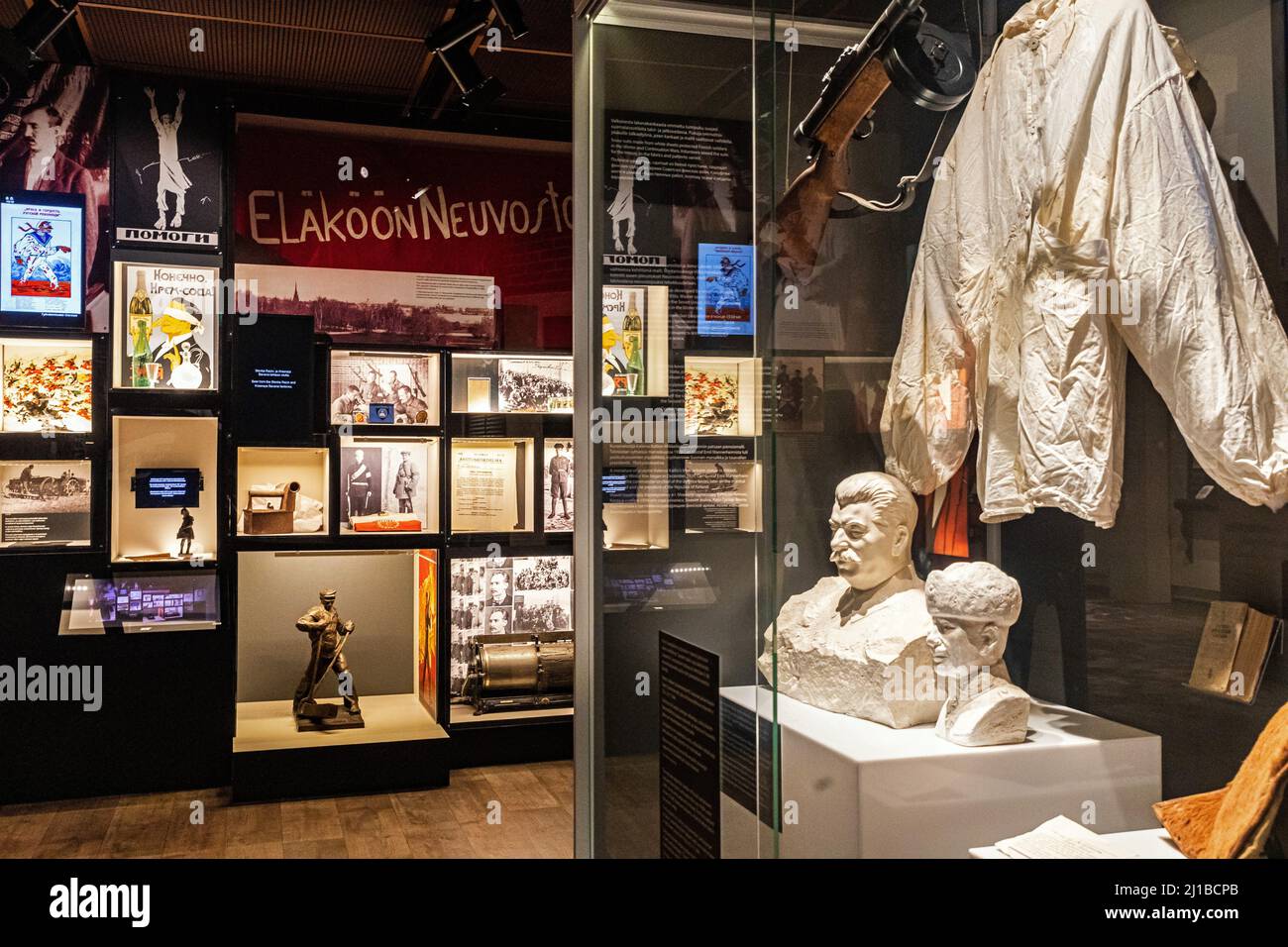 LENIN-MUSEUM IN DER ARBEITERHALLE VON TAMPERE, WO SICH WLADIMIR ILITCH LENINE UND JOSEPH STALIN 1905 HEIMLICH TRAFEN, KAAKINMAA-VIERTEL, TAMPERE, FINNLAND, EUROPA Stockfoto