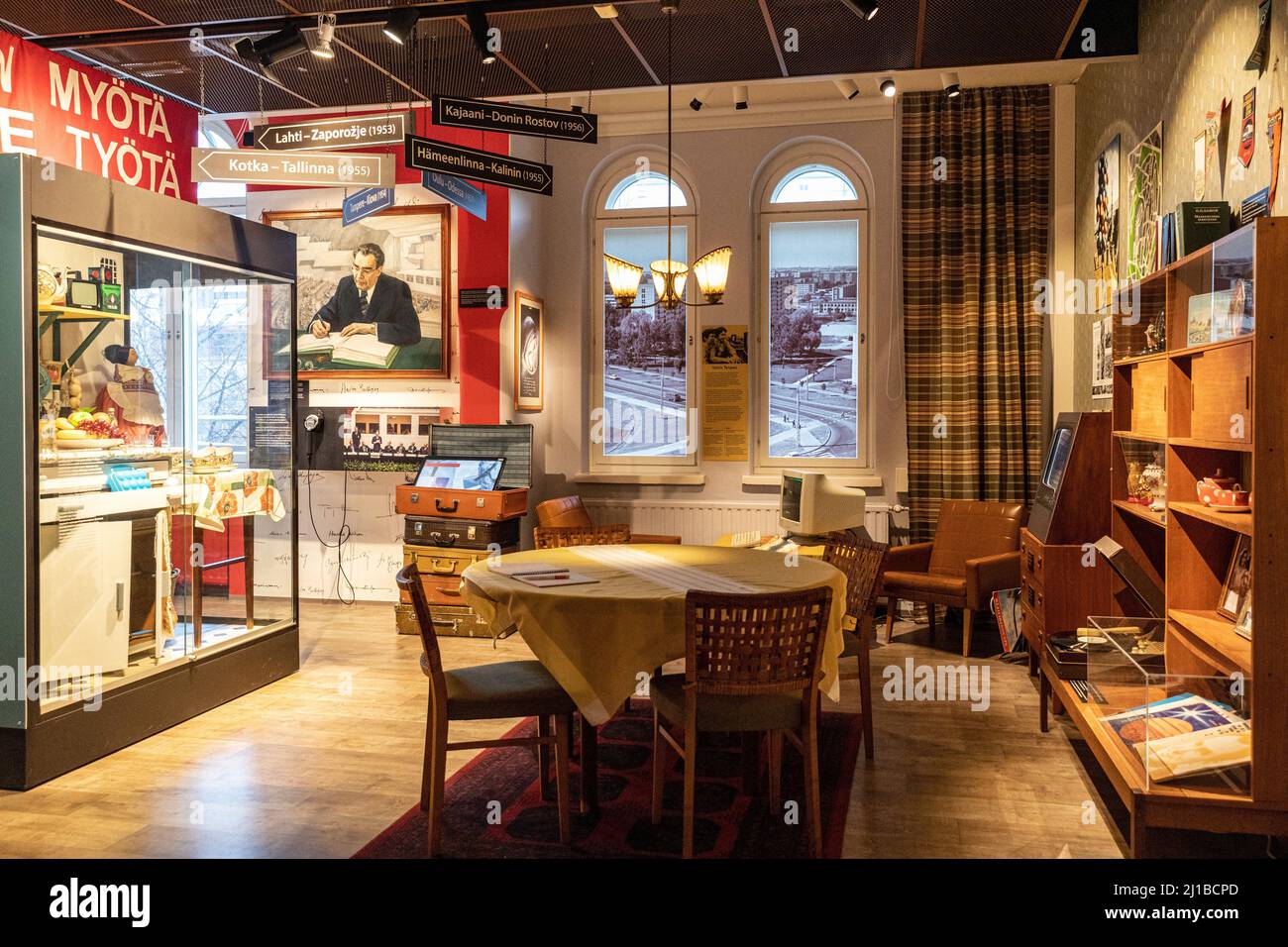 LENIN-MUSEUM IN DER ARBEITERHALLE VON TAMPERE, WO SICH WLADIMIR ILITCH LENINE UND JOSEPH STALIN 1905 HEIMLICH TRAFEN, KAAKINMAA-VIERTEL, TAMPERE, FINNLAND, EUROPA Stockfoto