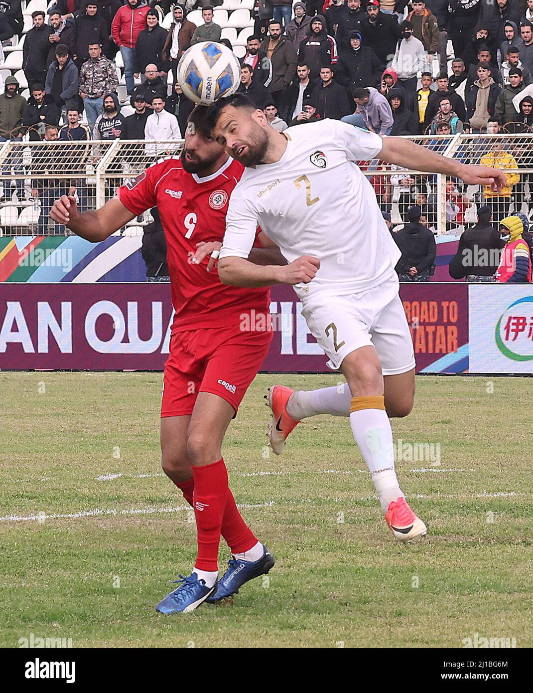 Fußball - Weltmeisterschaft - Asiatische Qualifikationsspiele - Gruppe A -  Libanon gegen Syrien - Saida Municipal Stadium, Sidon, Libanon - 24. März
