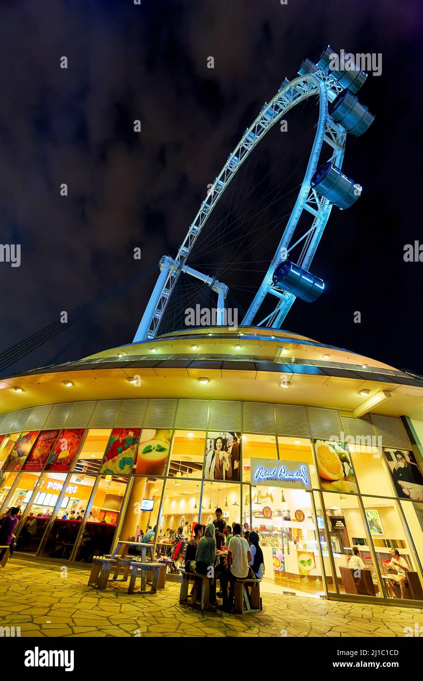 Singapur. Der Flyer. Das höchste Riesenrad Stockfoto