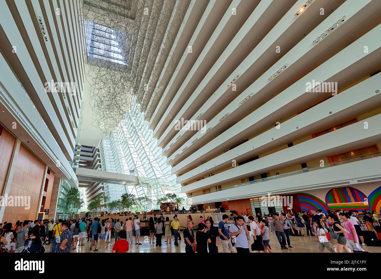 Singapur. Marina Bay Sands Hotel Stockfoto