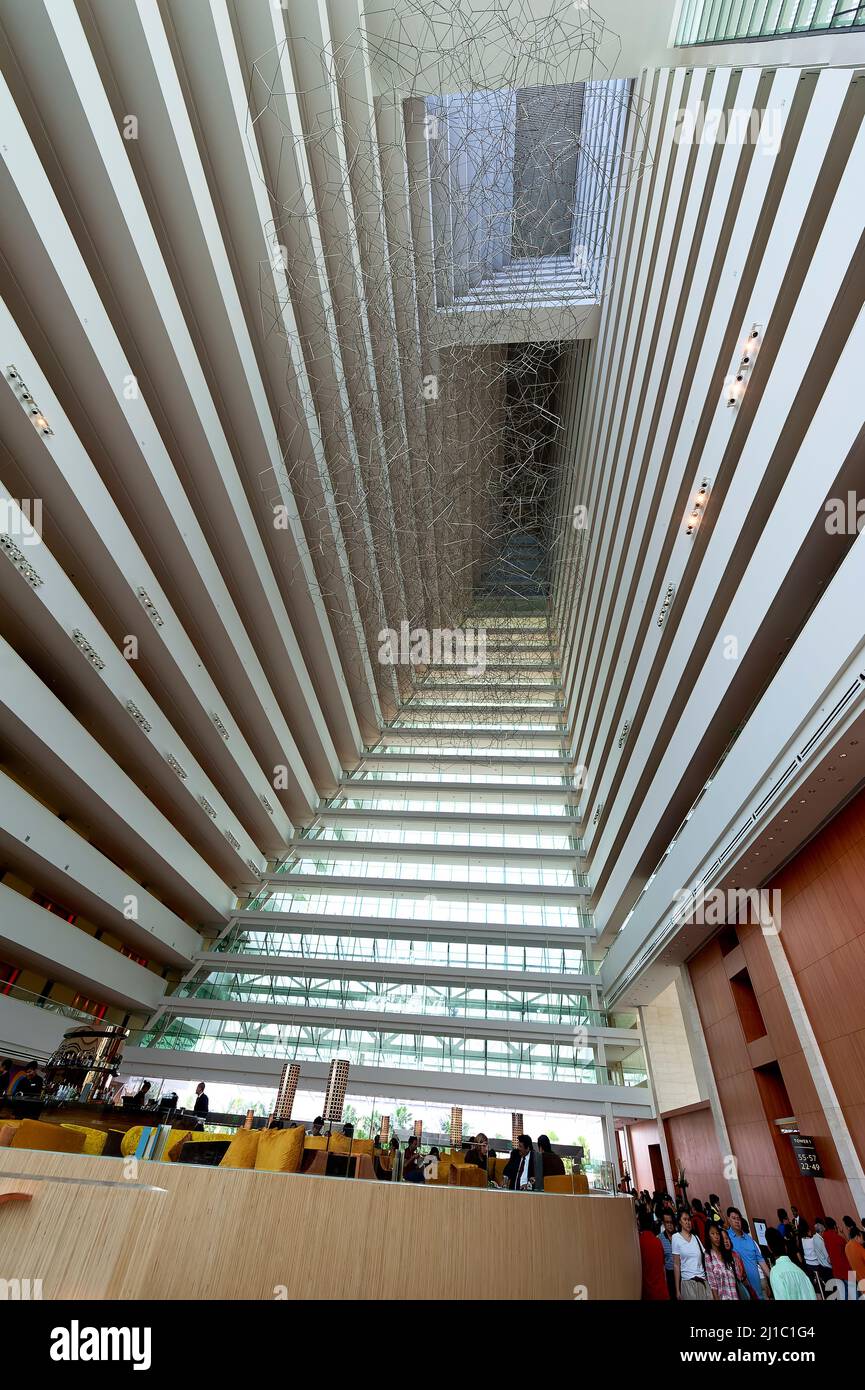 Singapur. Marina Bay Sands Hotel Stockfoto