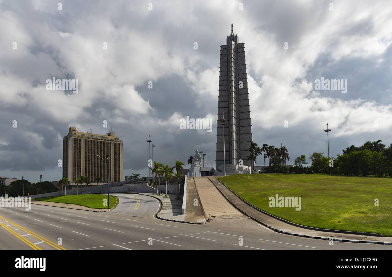 José Martí-Denkmal auf dem Platz der Revolution in Havanna Stockfoto