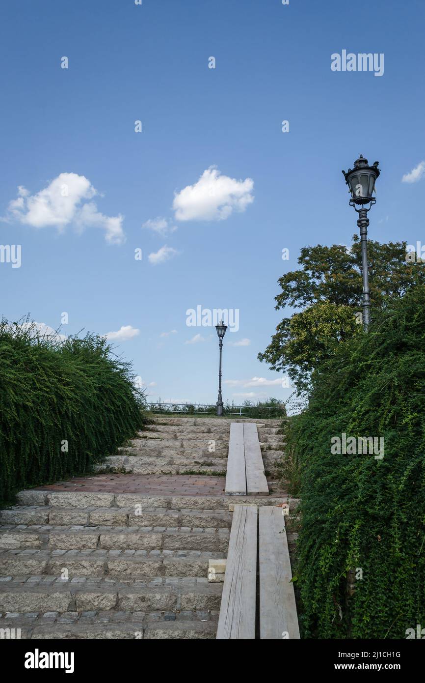 Mittelalterliche Festung Petrovaradin Novi Sad Serbien. Stockfoto